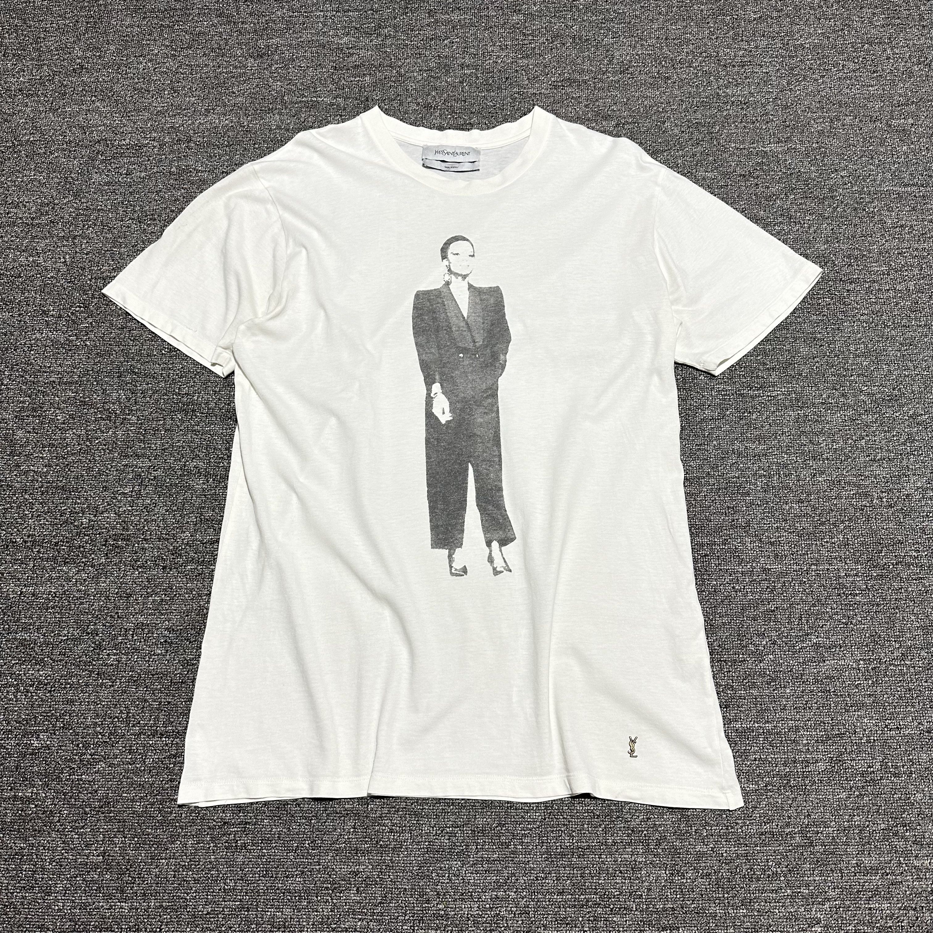 Vintage YVES SAINT LAURENT Black Figures Tee
