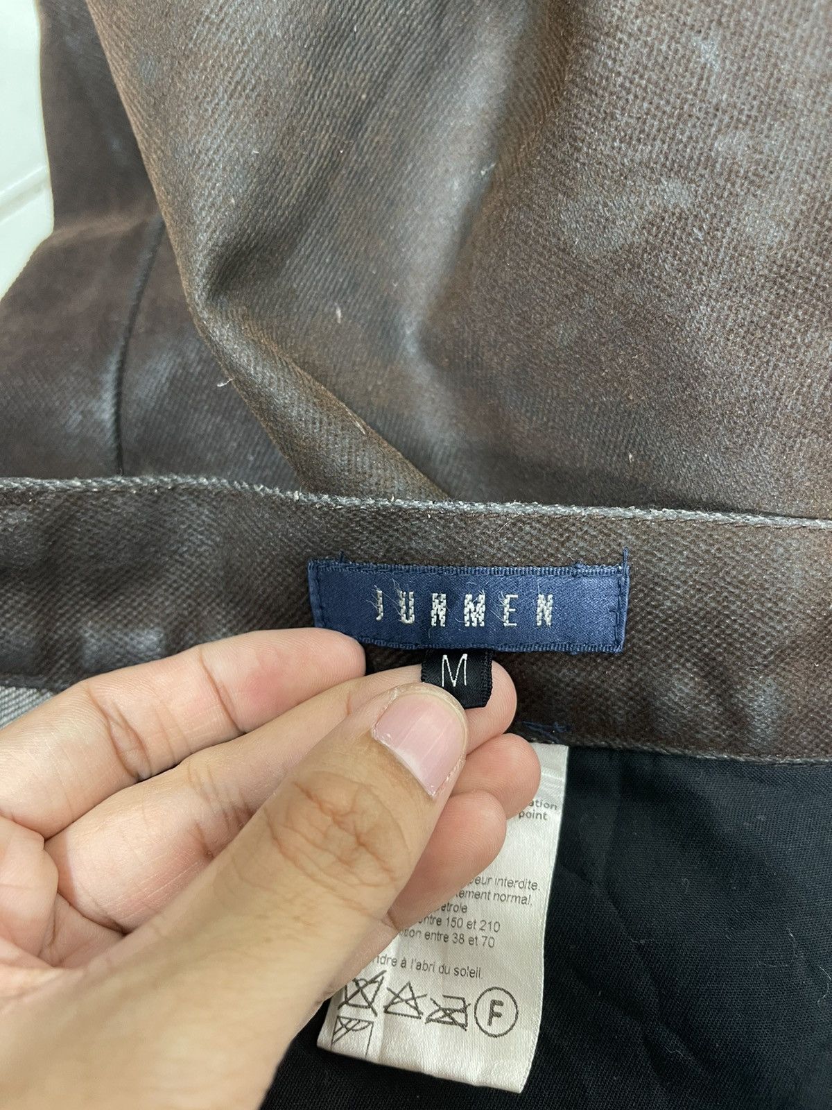 Japanese Brand Crazy Jun Men Black Jeans Size US 33 - 15 Thumbnail