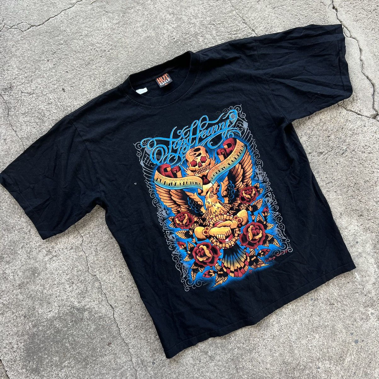 Affliction × Southpole × Vintage Y2K Southpole Affliction Style AOP Graphic Rave Tshirt Size US XL / EU 56 / 4 - 2 Thumbnail