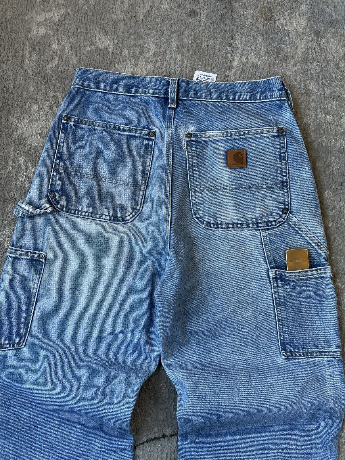Carhartt Carhartt Double Knee Pants Denim B01 Dnm | 30 Dungaree Fit Size US 30 / EU 46 - 2 Thumbnail