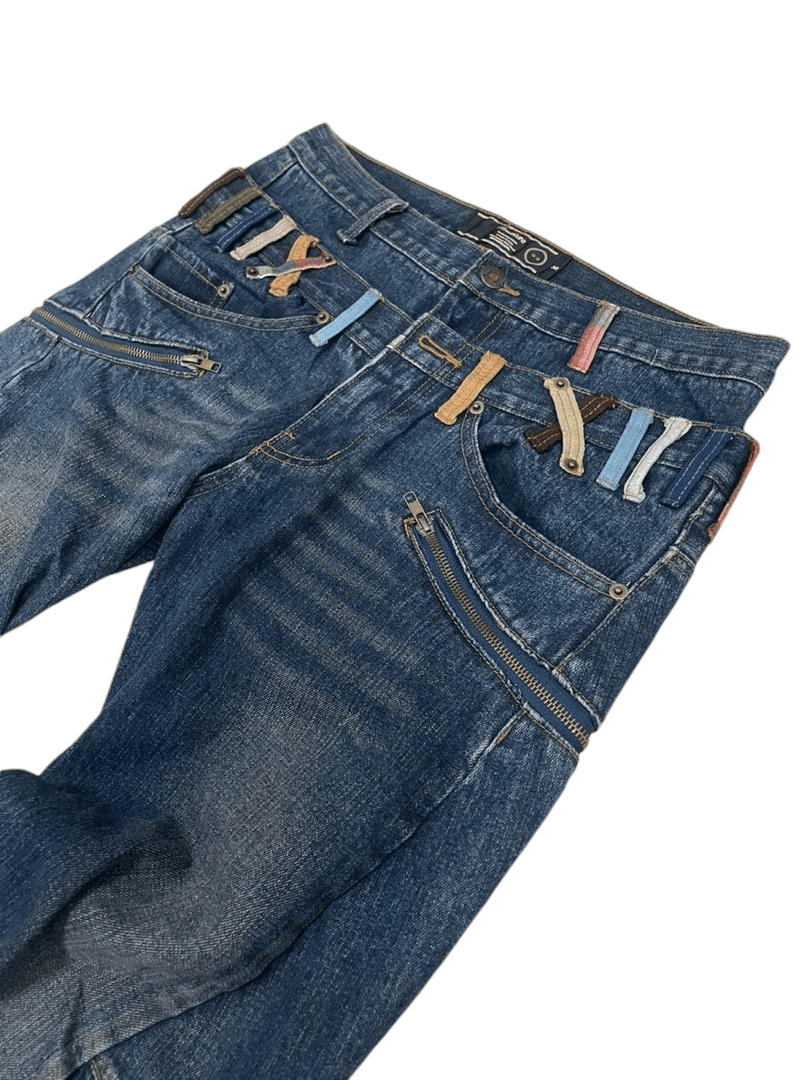 Japanese Brand 💥 BreathMint Double Waist Japanese Denim 💥 Size US 32 / EU 48 - 4 Thumbnail