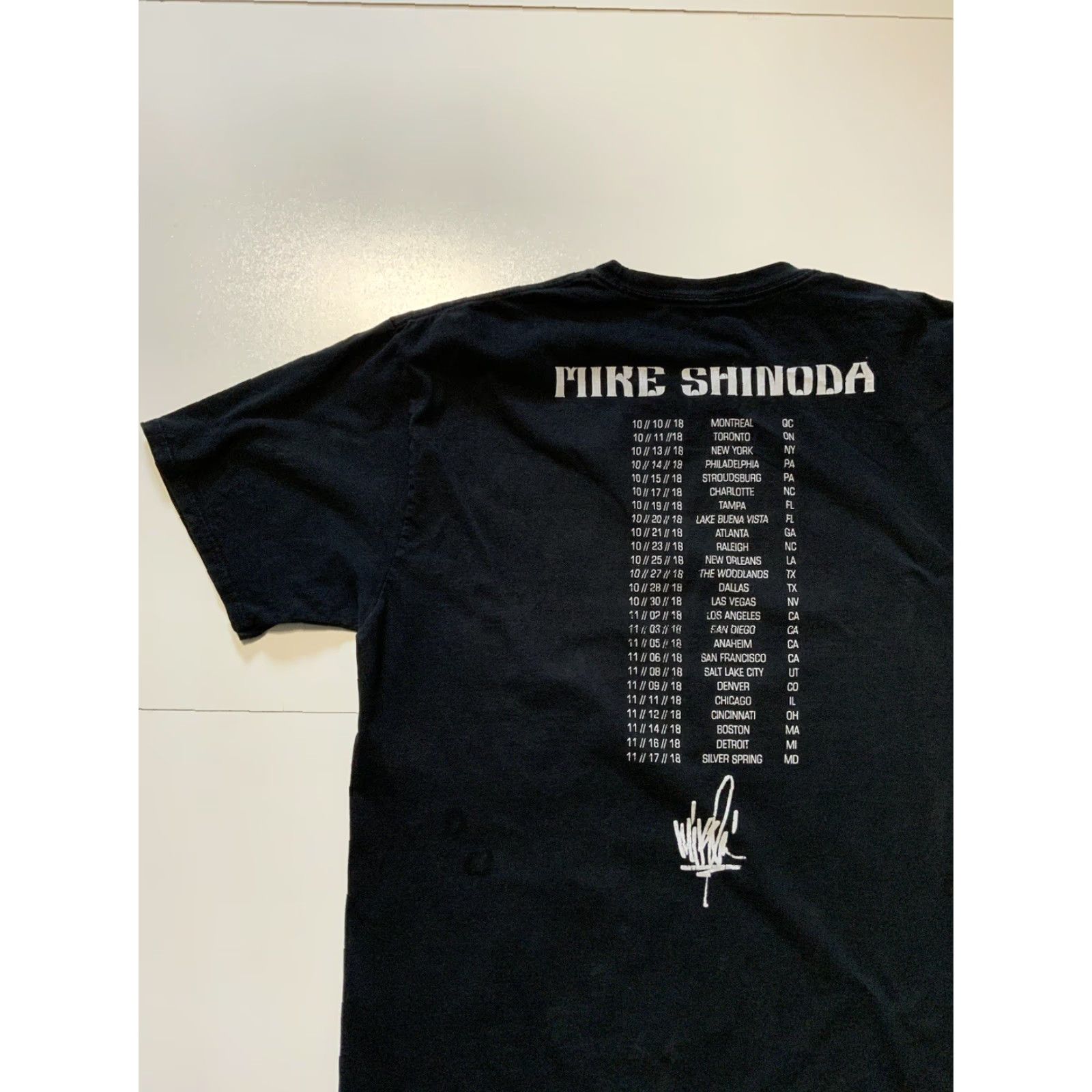 Vintage VINTAGE Mike Shinoda Linkin Park Post Traumatic 2018 Tour Concert Merch Black T-Shirt XL Size US XL / EU 56 / 4 - 4 Thumbnail