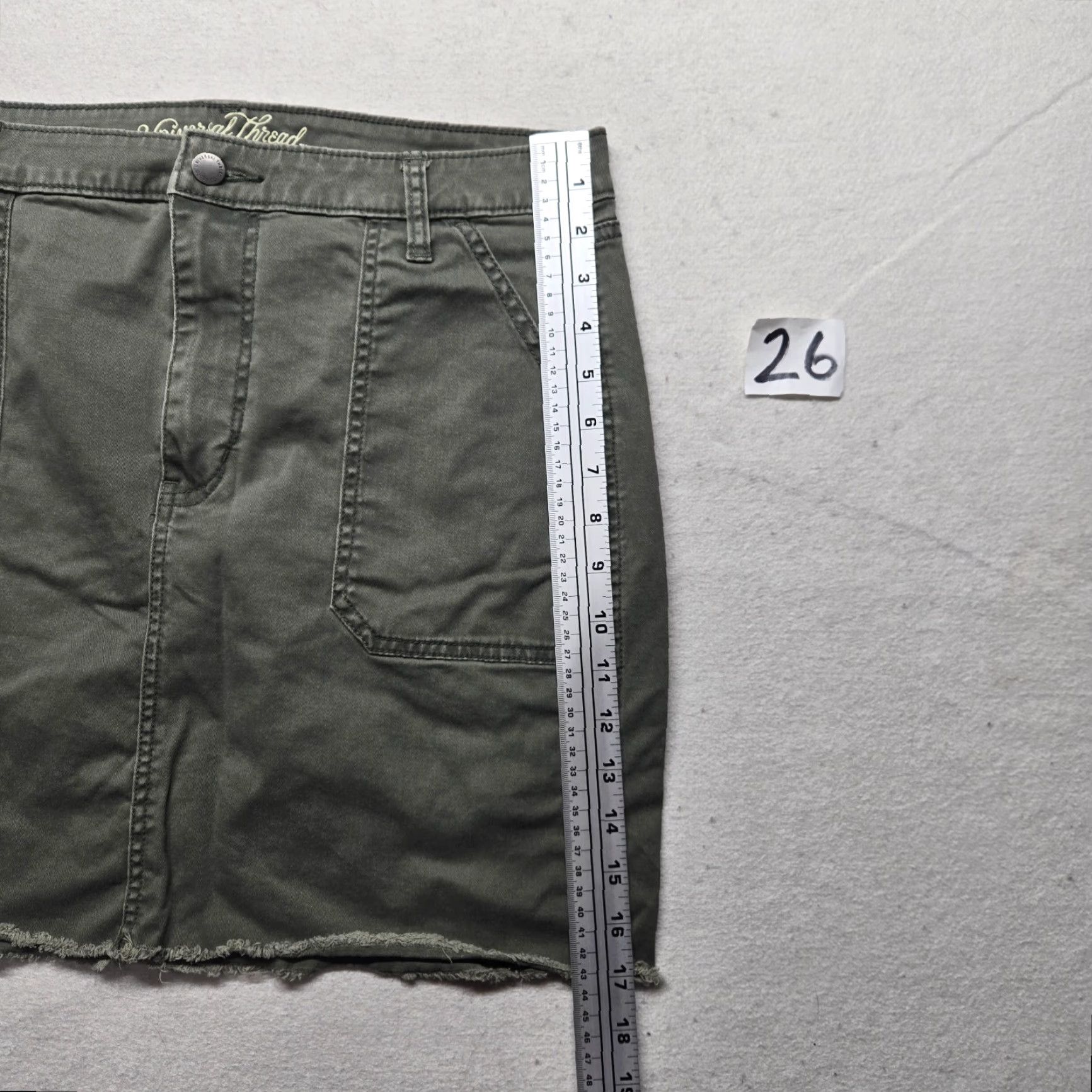 Vintage Universal Thread Skirt Adult Women 12 Black Denim Mini Short Vintage No Size 34" / US 12 / IT 48 - 4 Thumbnail