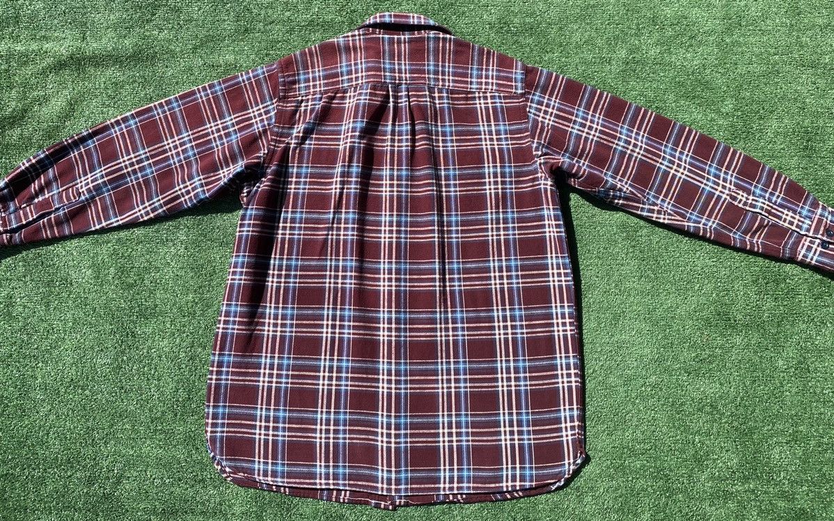 Vintage VTG 90’s LL Bean Chamois Burgundy Plaid Heavyweight Flannel Size US XL / EU 56 / 4 - 6 Thumbnail
