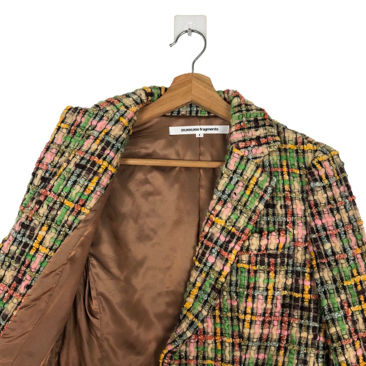 Japanese Brand 🔥RARE 20,000,000 FRAGMENTS TWEED JACKET MADE IN JAPAN Size M / US 6-8 / IT 42-44 - 9 Thumbnail