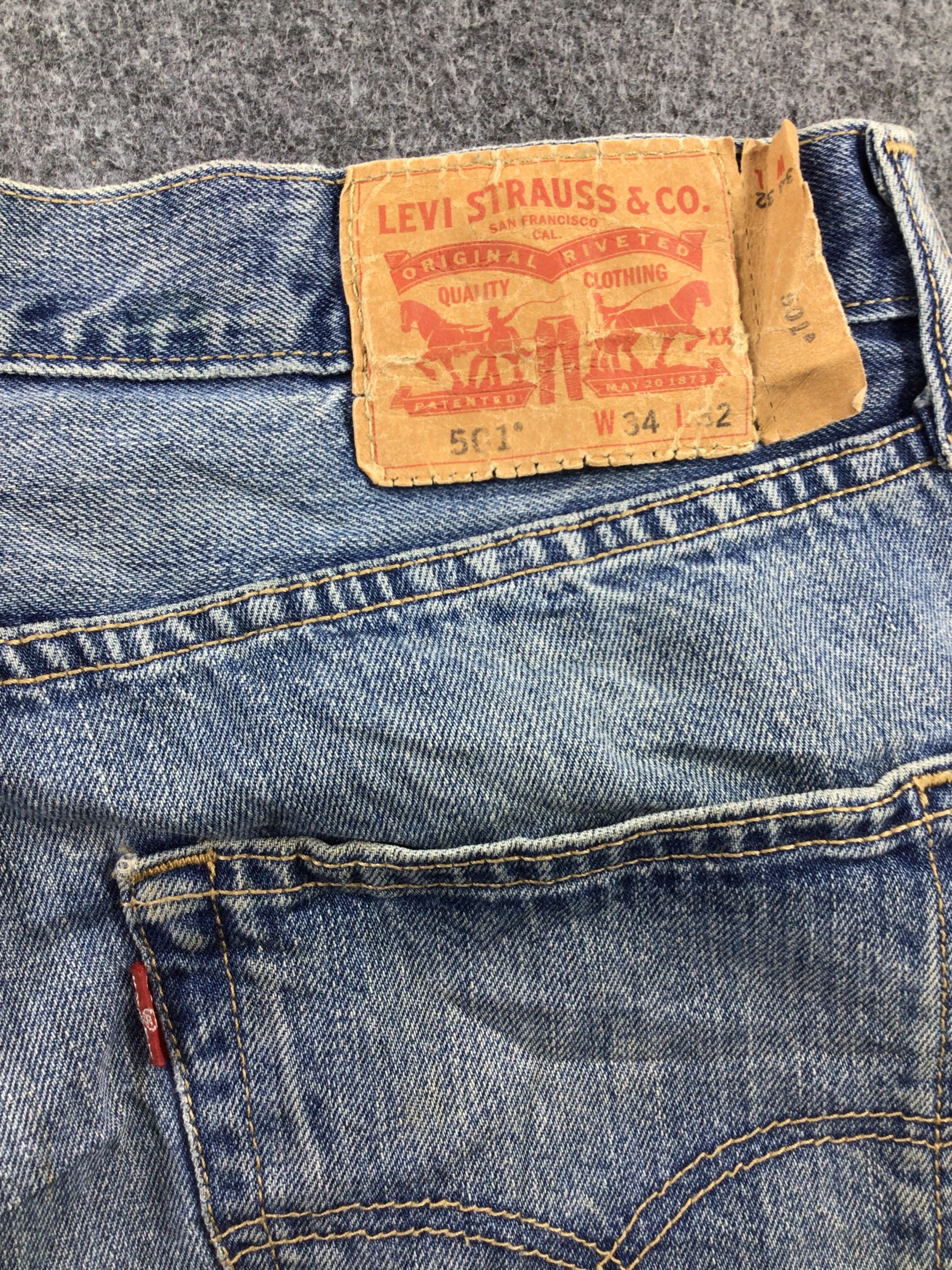 Levi's × Vintage Vintage Levis 501 Jeans Distressed-J823 Size US 35 - 5 Thumbnail