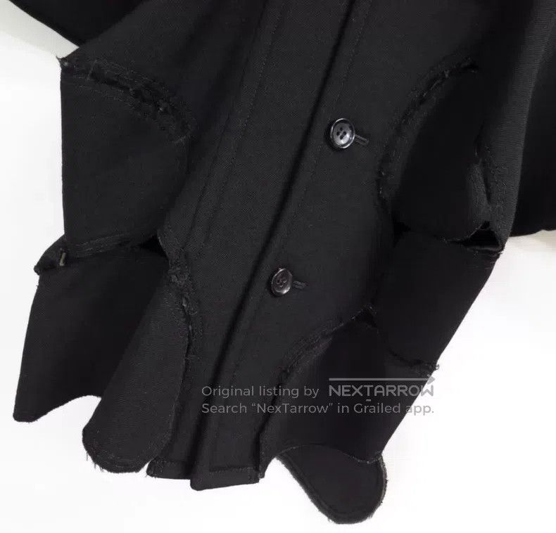 Comme des Garcons Comme des Garcons Large Round Neck Wool Coat Size M / US 6-8 / IT 42-44 - 4 Thumbnail
