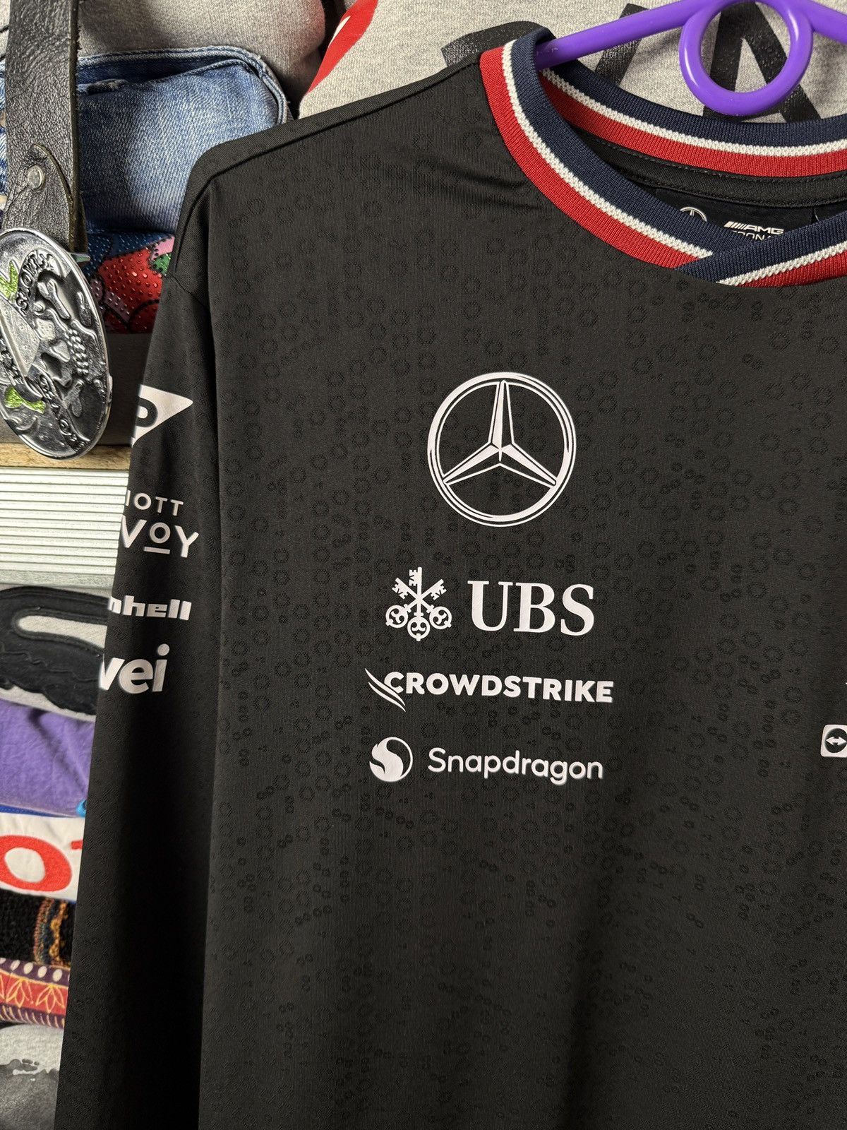 Mercedes-Benz Mersedes AMG Tommy Hilfiger Petronas Racing Long Sleeve Tee Size US L / EU 52-54 / 3 - 4 Thumbnail