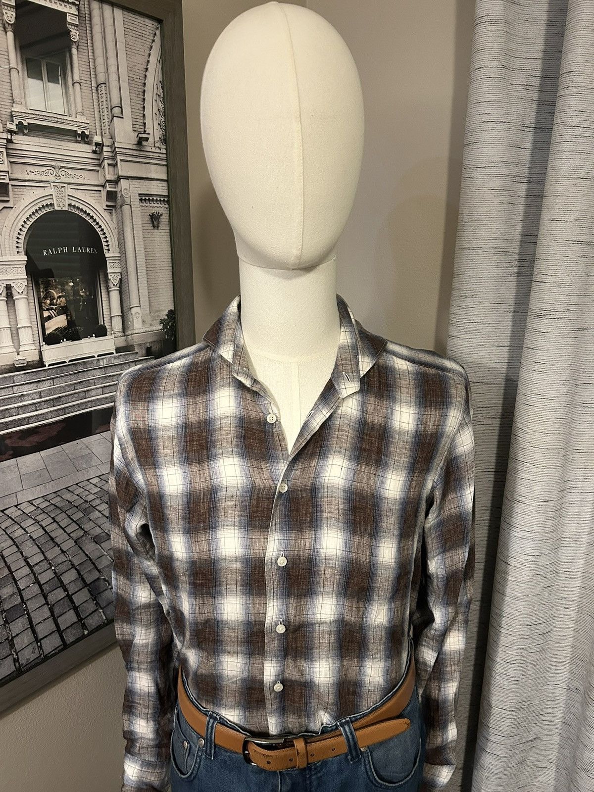 Suitsupply Suitsupply Plaid Shirt Size US M / EU 48-50 / 2 - 2 Thumbnail
