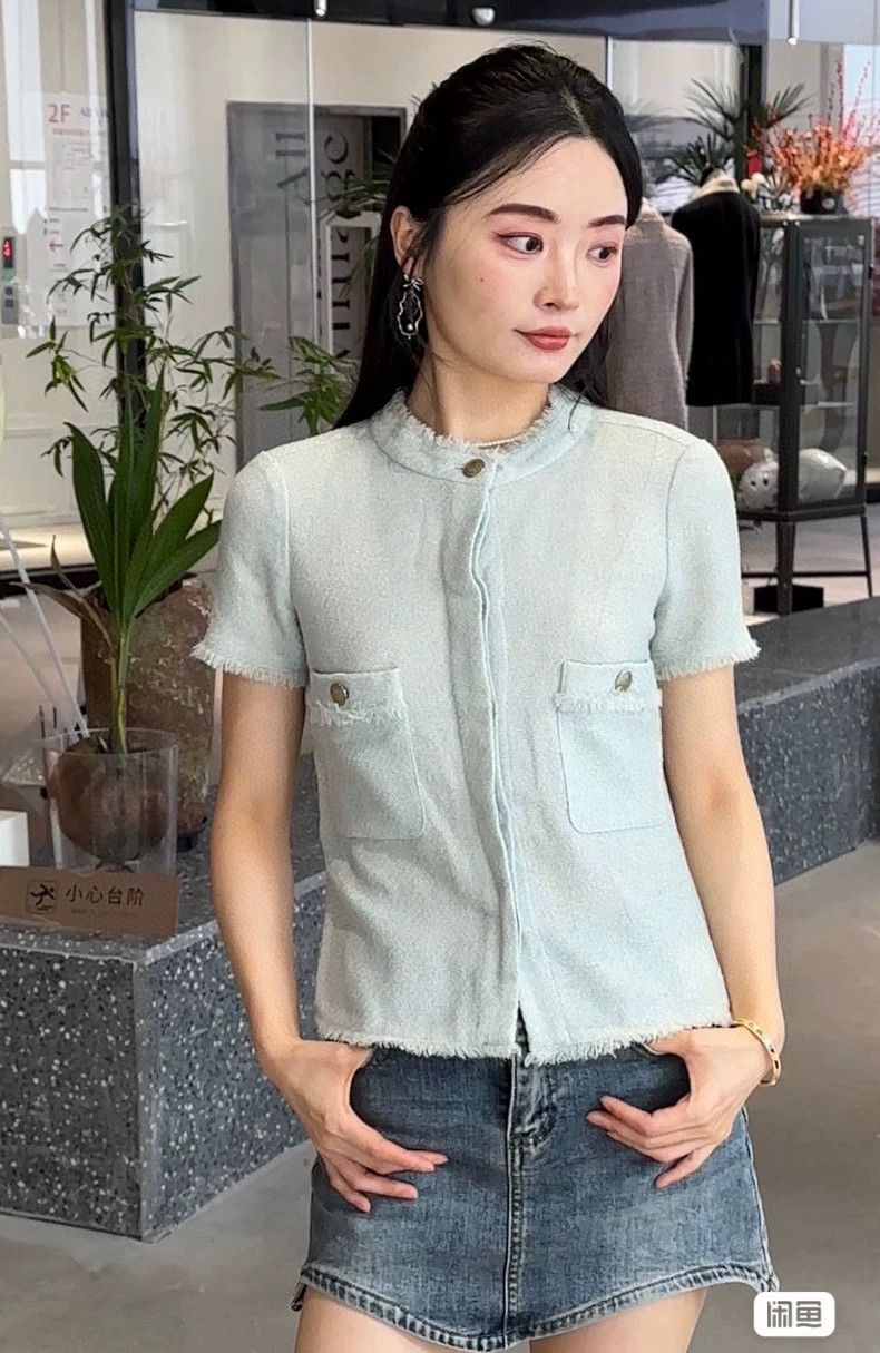 Chanel Chanel Mint green small tassel short sleeves Size XS / US 0-2 / IT 36-38 - 9 Thumbnail