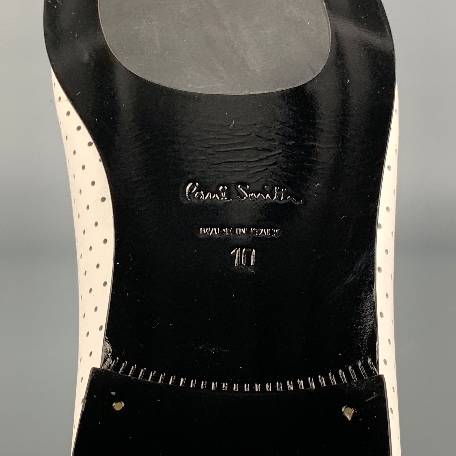 Paul Smith PAUL SMITH Size 10 White Perforated Leather Slip On Loafers Size US 10 / EU 43 - 7 Thumbnail
