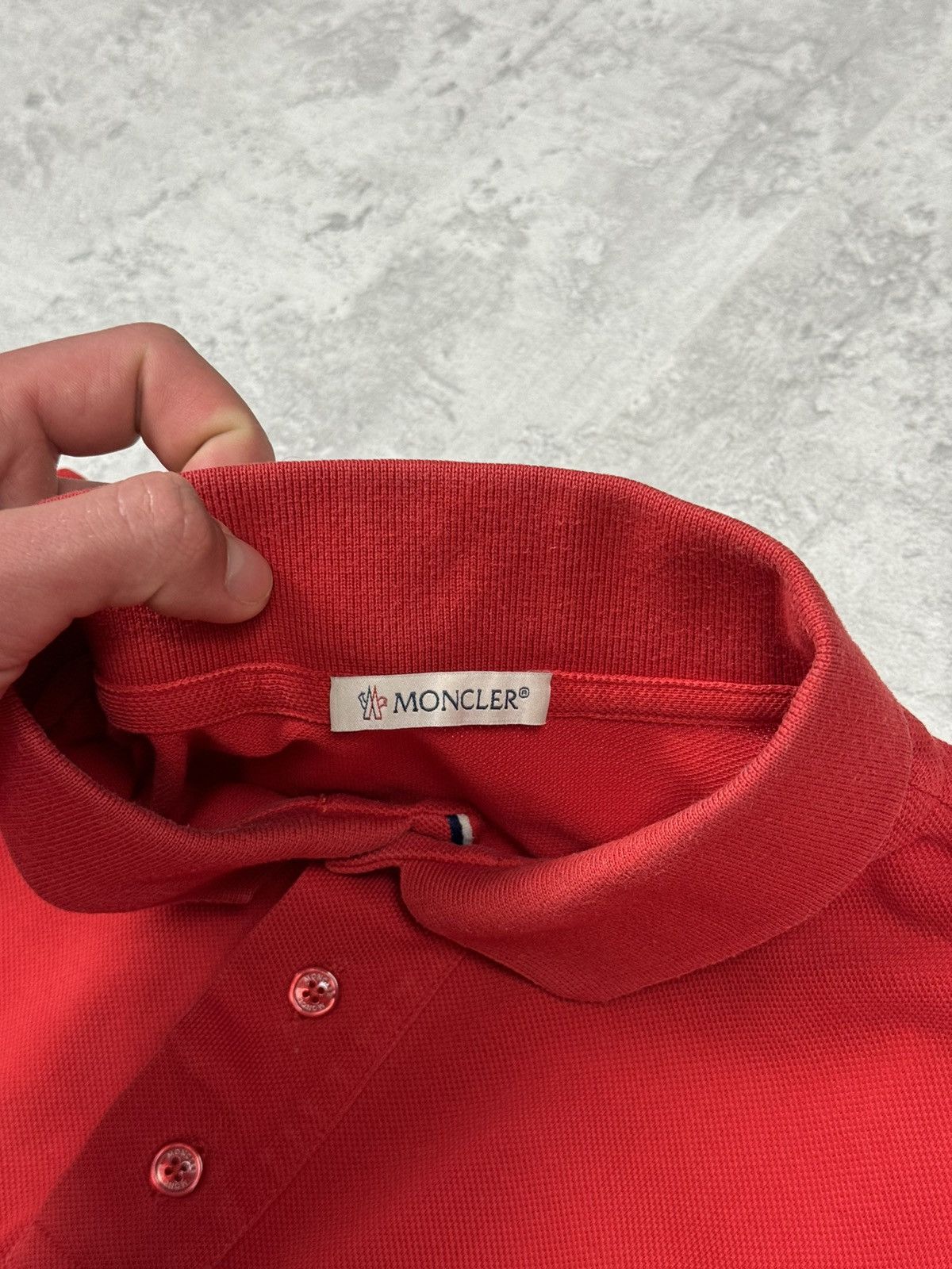 Moncler Moncler Polo T-shirt Red Size S Size US S / EU 44-46 / 1 - 11 Thumbnail