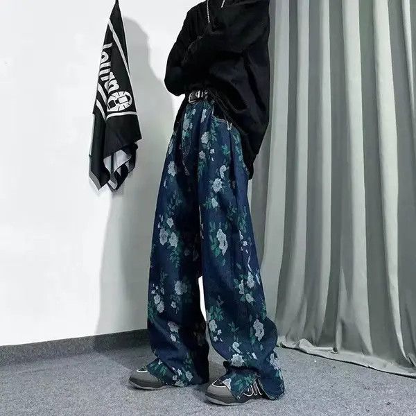 VIBE Vibe design sense full printed jacquard jeans handsome Size US 32 / EU 48 - 4 Thumbnail