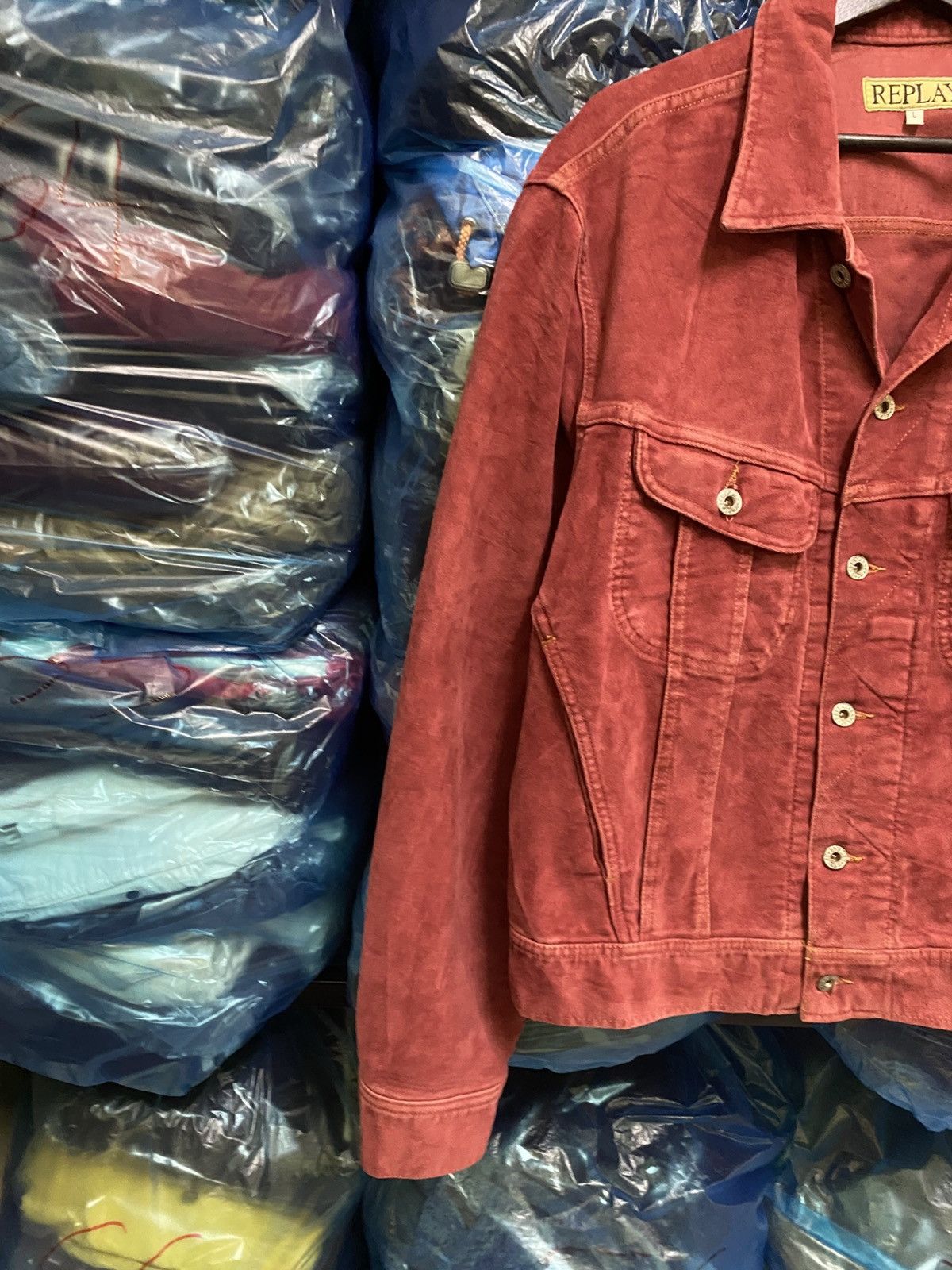 Replay VINTAGE REPLAY VELVET TRUCKER JACKET Size US L / EU 52-54 / 3 - 5 Thumbnail