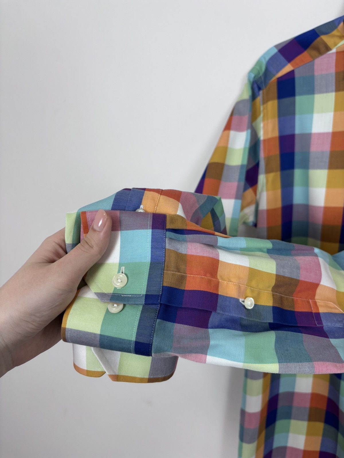 Eton Eton Men’s Slim Fit Multicolor Check Long Sleeve Shirt Size US M / EU 48-50 / 2 - 10 Thumbnail