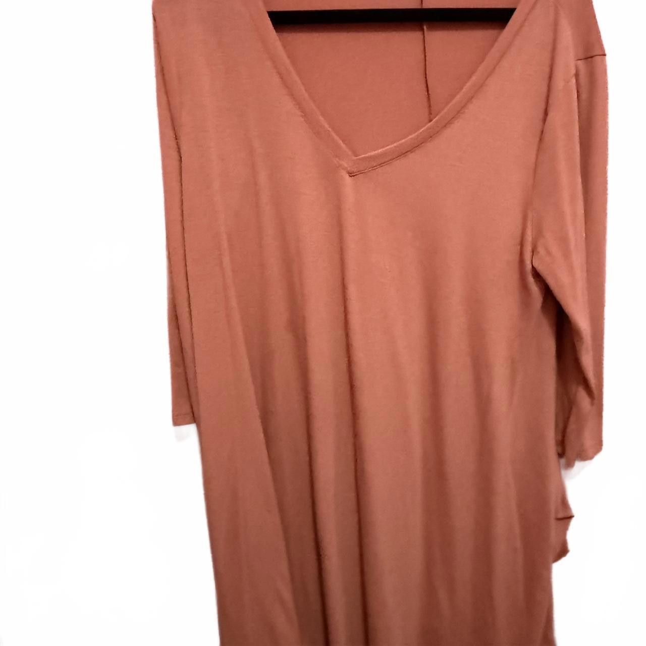 Designer Chic Oversized V-Neck Minidress Size XXL / US 16-18 / IT 52-54 - 1 Thumbnail
