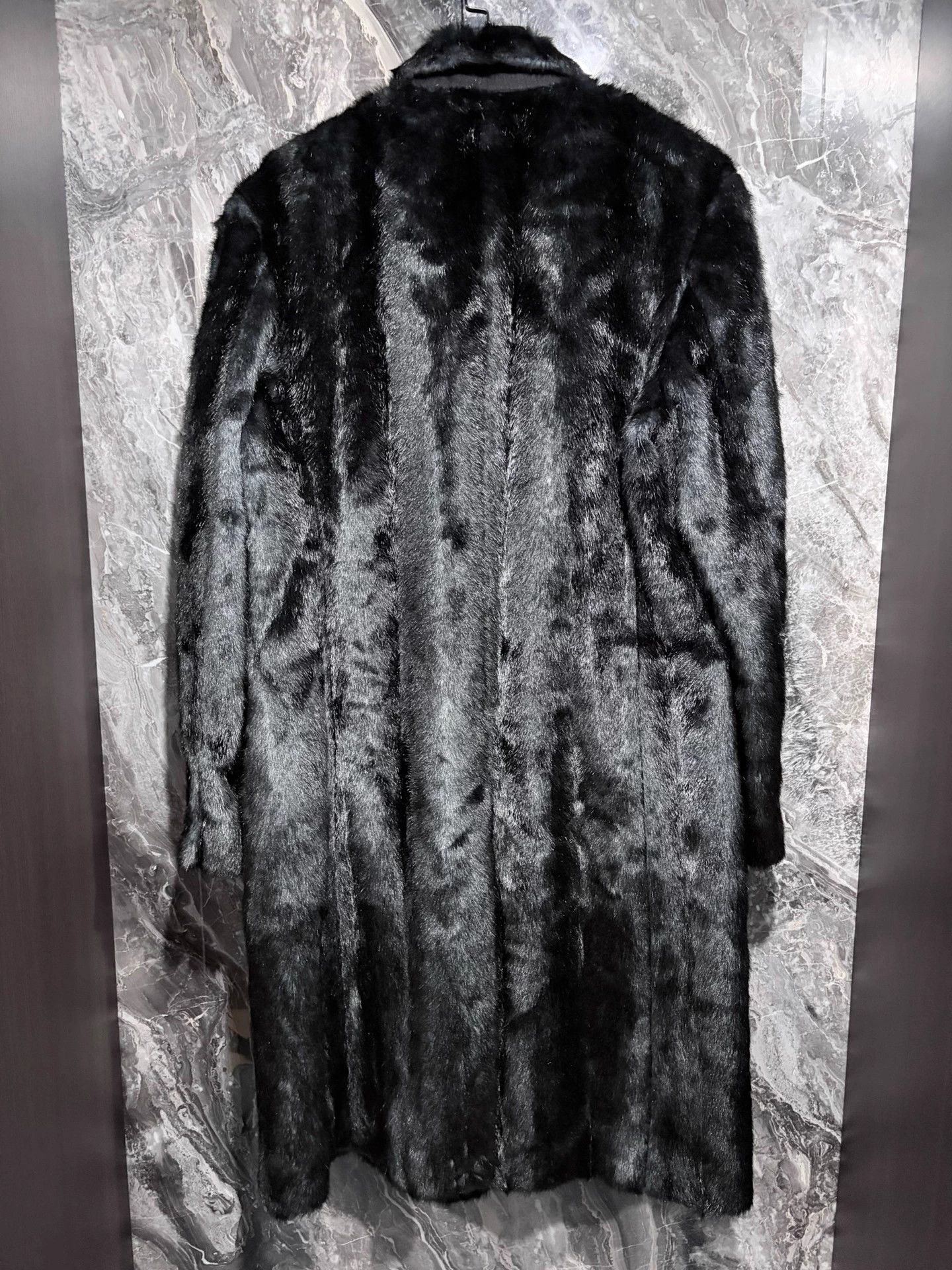 Balmain Balmain Black Fur Coat XL New With Tags Size US XL / EU 56 / 4 - 4 Thumbnail