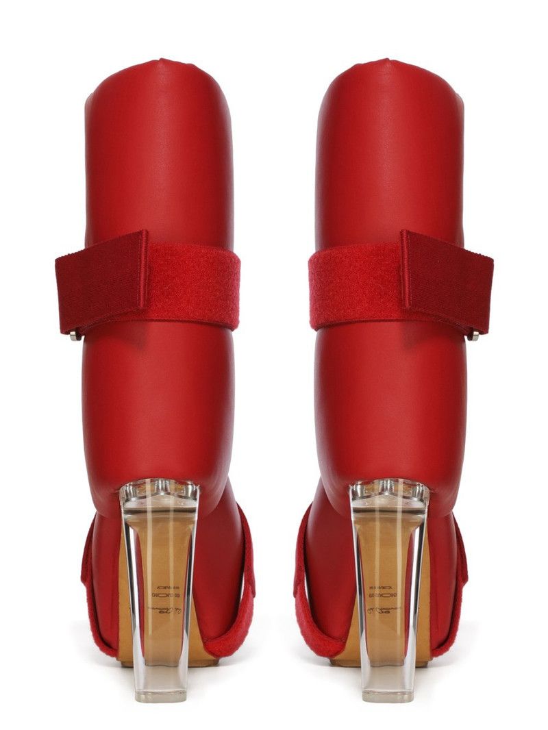 Rick Owens o1y0126 Boots in Red Size US 11 / IT 41 - 4 Thumbnail
