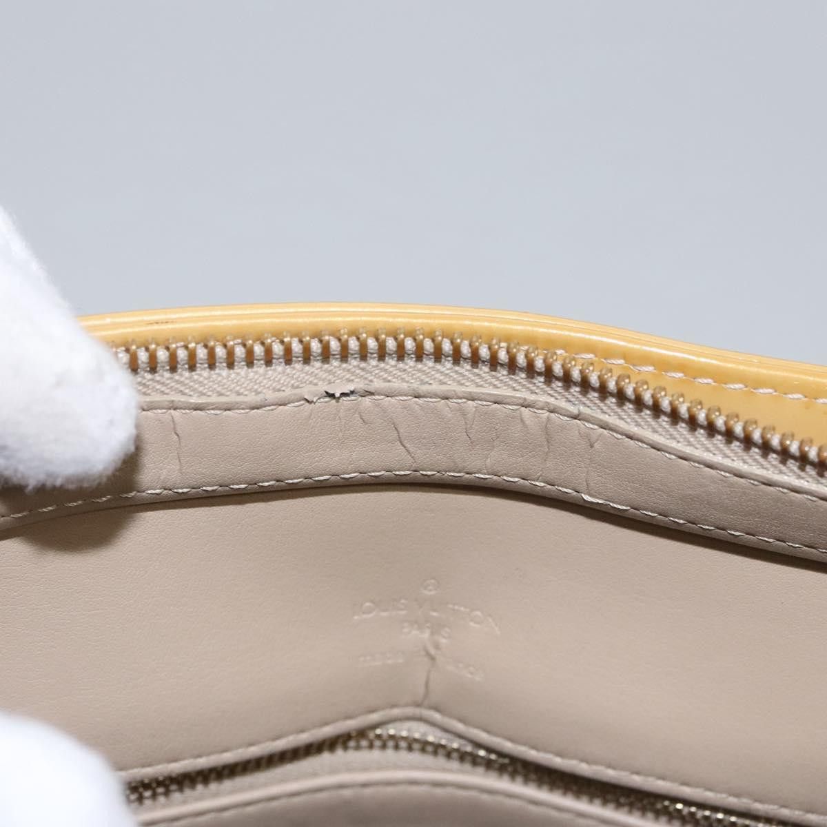 Louis Vuitton LOUIS VUITTON Monogram Vernis Houston Hand Bag Beige M91004 Size ONE SIZE - 10 Thumbnail