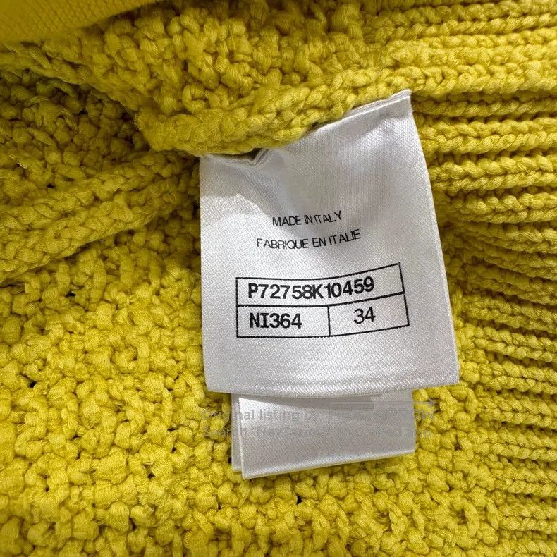 Chanel Chanel Lemon yellow short knitted cardigan coat Size XXS / US 00 / IT 34 - 5 Thumbnail