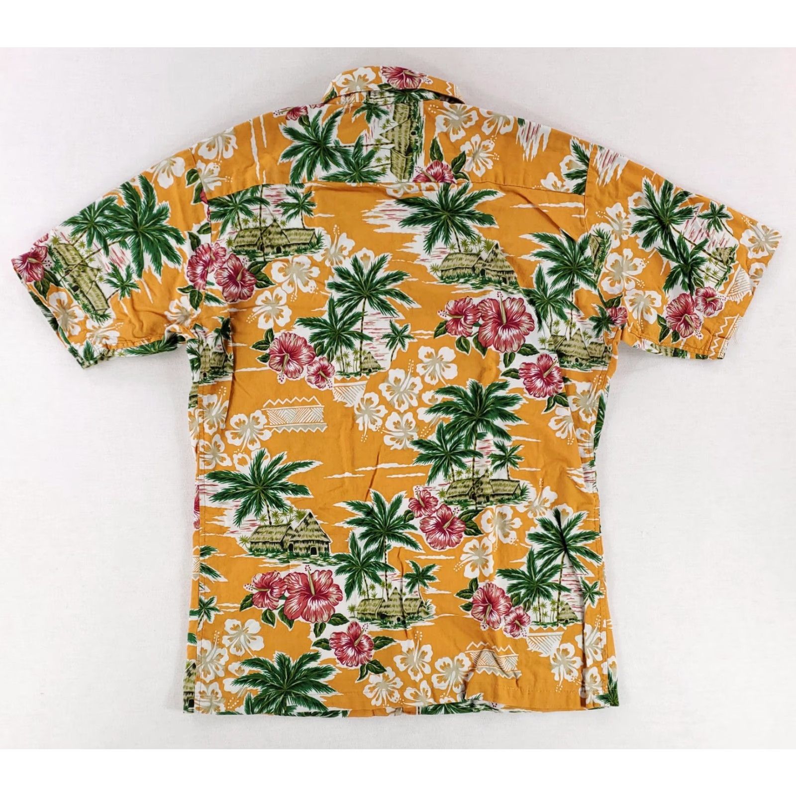 Reyn Spooner Reyn Spooner Hawaiian Shirt Orange Palm Trees Print Mens S Size US S / EU 44-46 / 1 - 3 Thumbnail