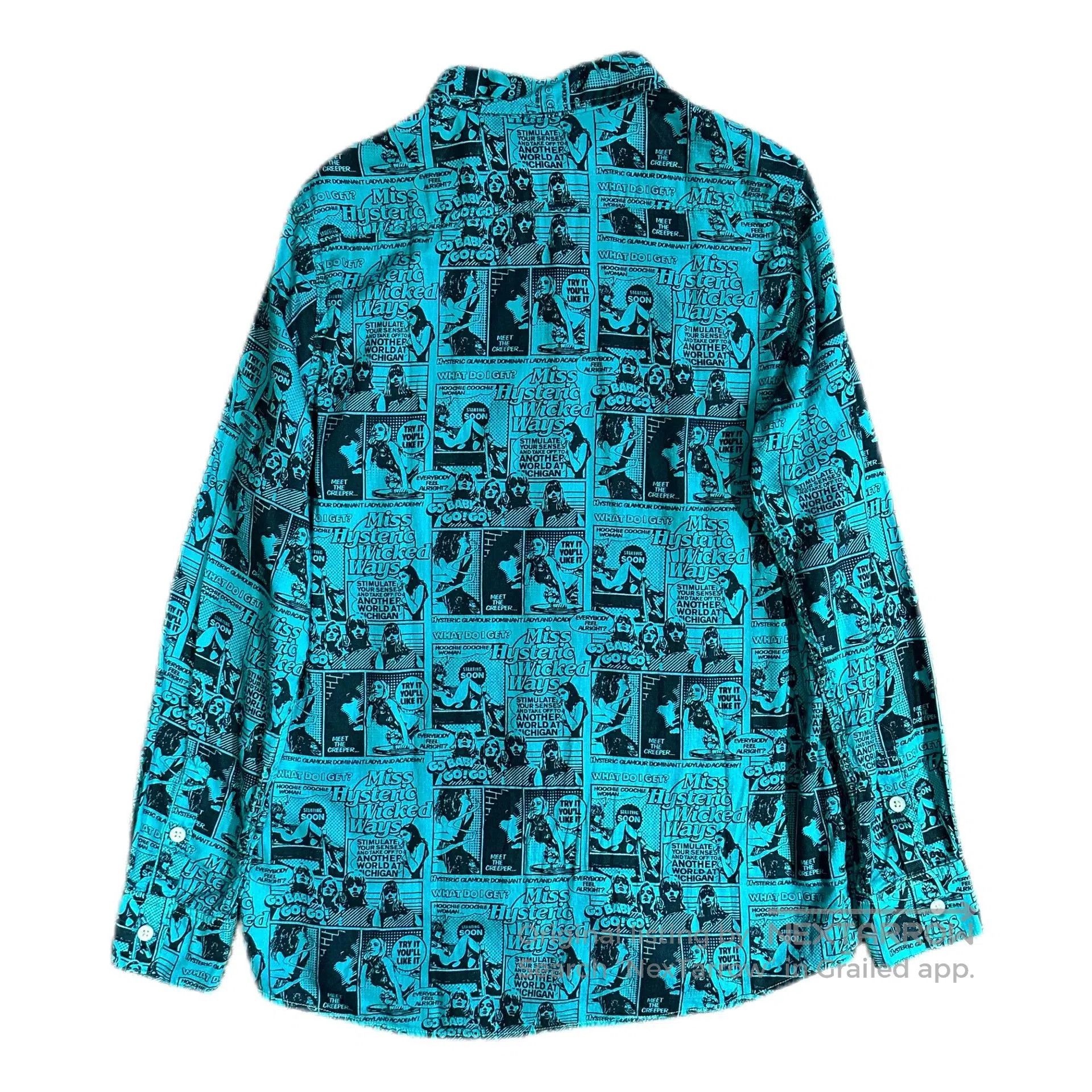 Hysteric Glamour Hysteric Glamour Comic Print Shirt. Size US M / EU 48-50 / 2 - 3 Thumbnail