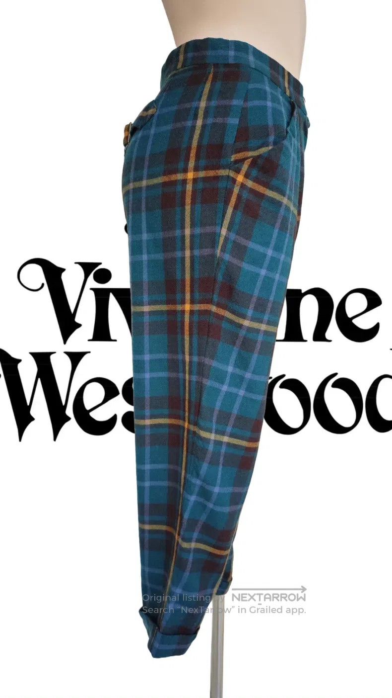 Other Vivienne Westwood size 2 Blue and Green Plaid Pants Size 23" - 2 Thumbnail
