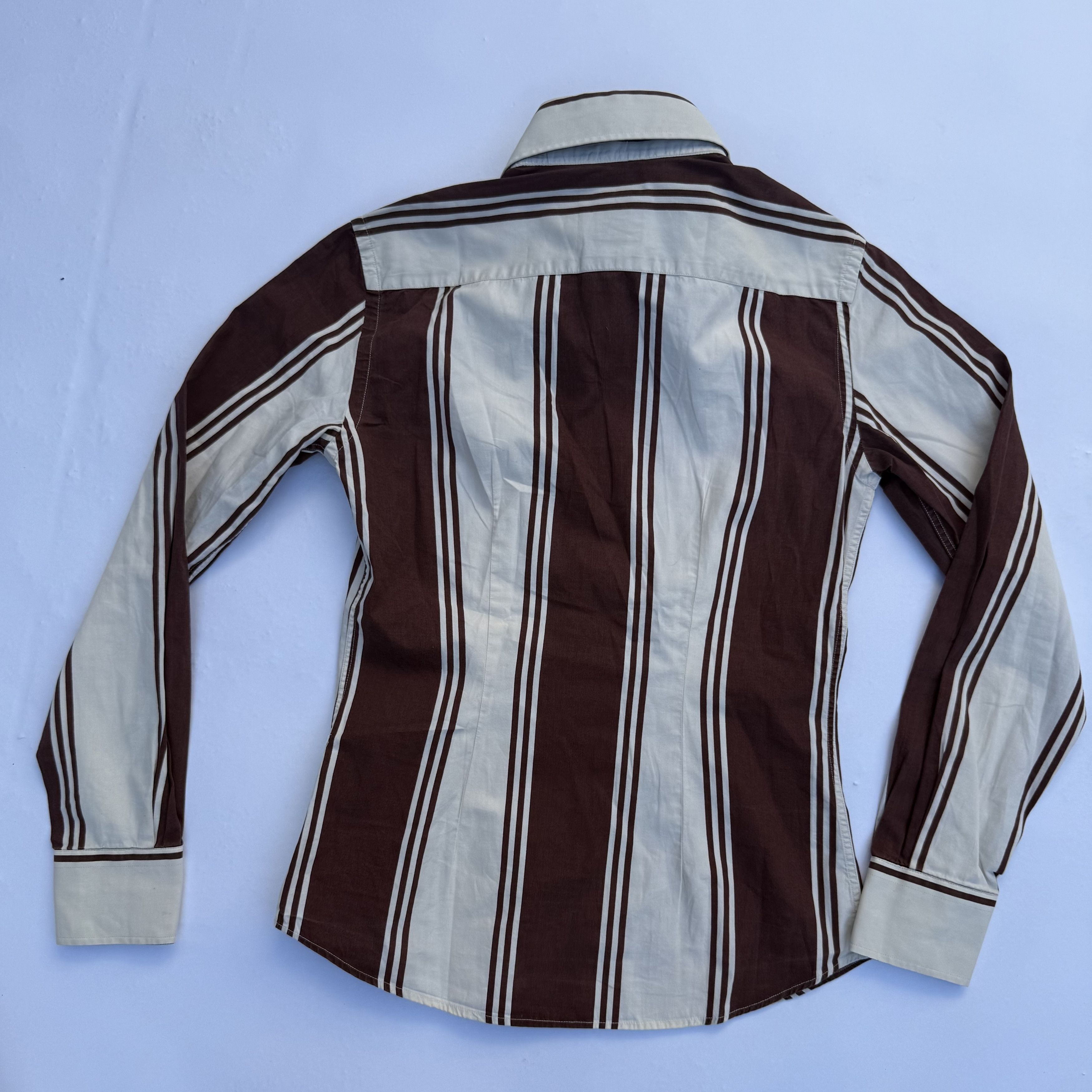 Dolce & Gabbana Vintage Women's Dolce & Gabbana Striped Shirt Size S / US 4 / IT 40 - 2 Thumbnail