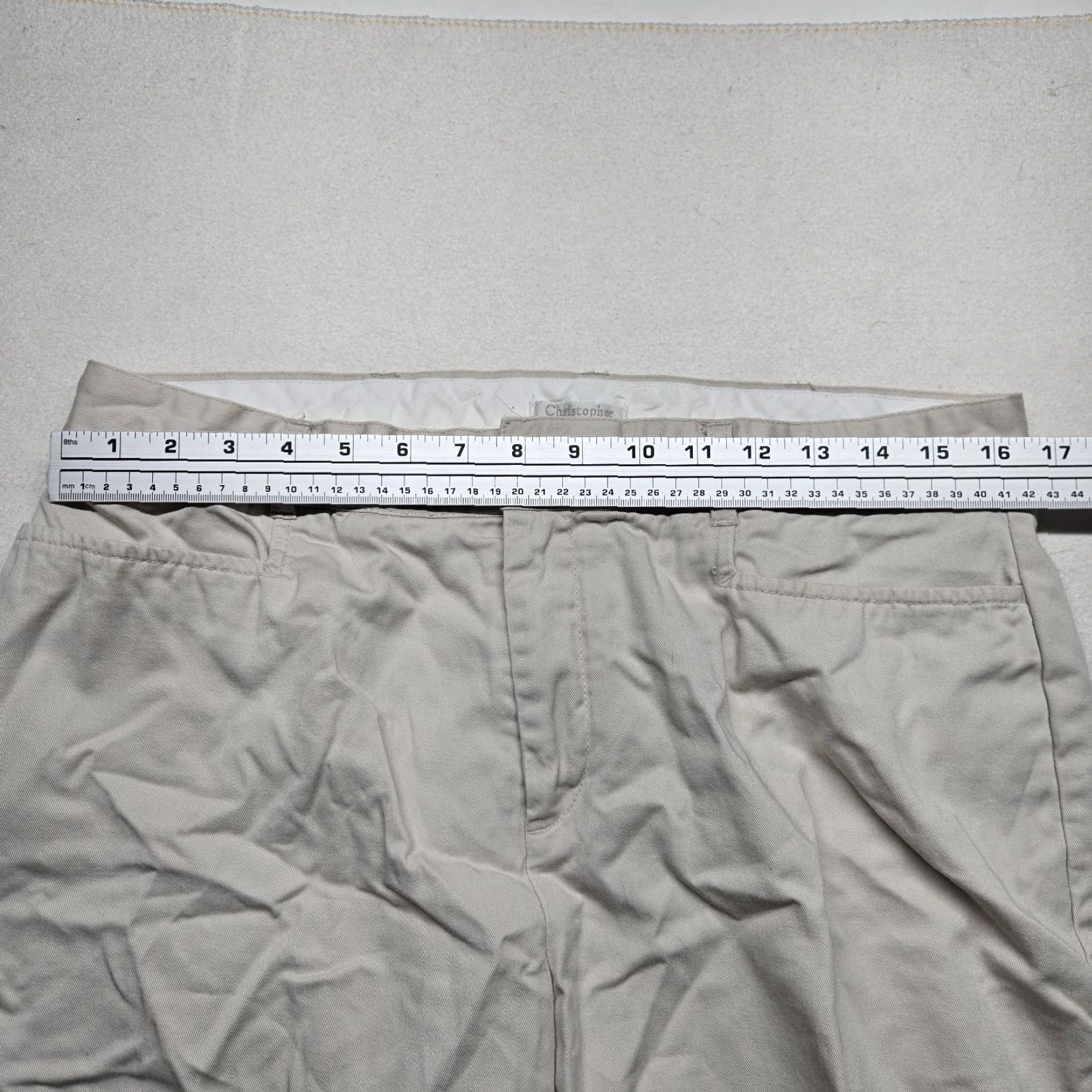 Vintage Christopher & Banks Pants Capri Women Adult 12 White Comfort Stretch Casual Size 34" / US 12 / IT 48 - 4 Thumbnail