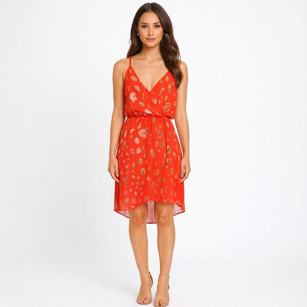 Vacation NWOT Rory Beca Spaghetti Strap Georgette Dress Size S / US 4 / IT 40 - 1 Thumbnail