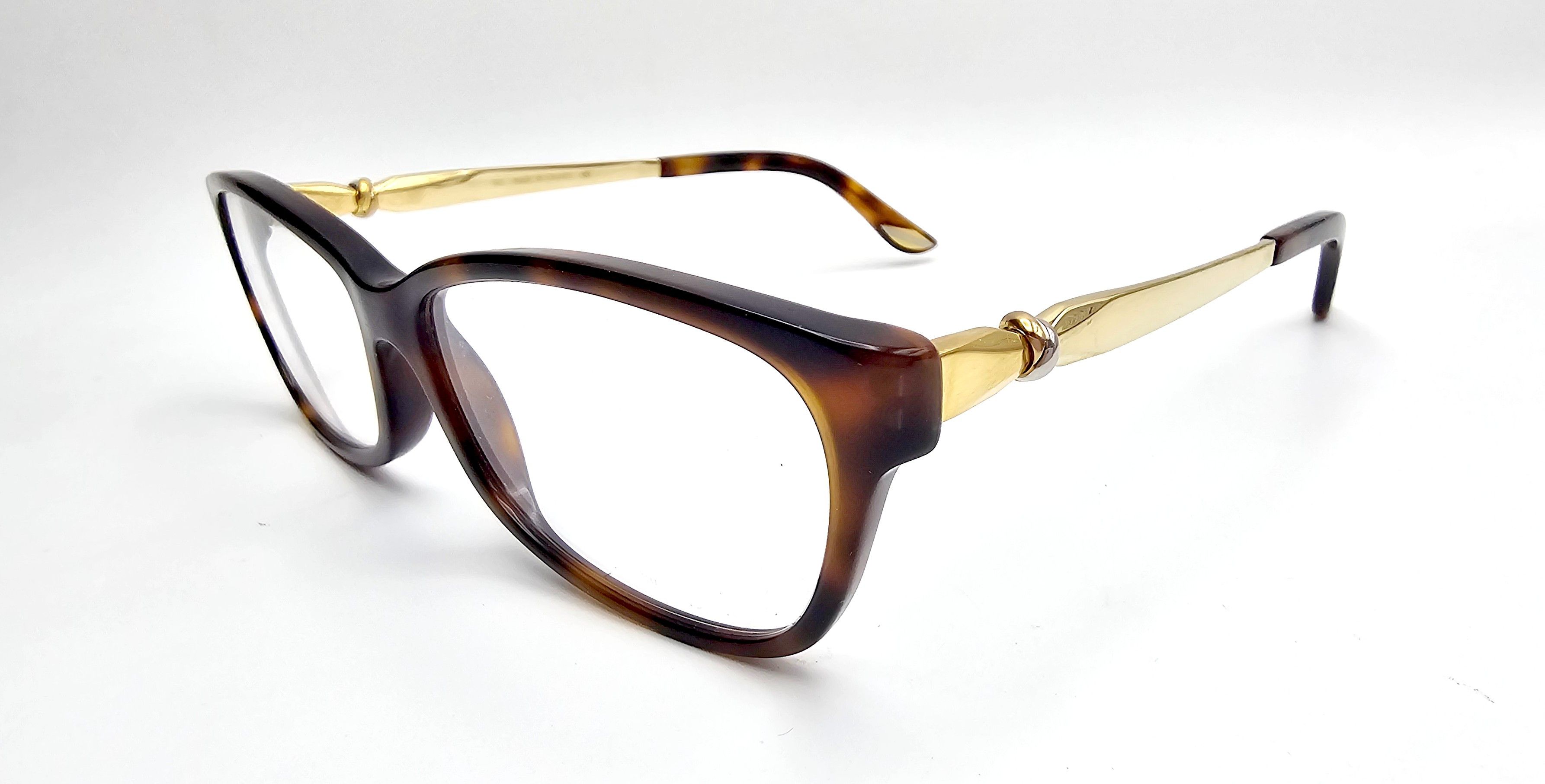 Cartier NEW Cartier Tortoise/Gold Eyeglasses EYE00129 Size ONE SIZE - 5 Thumbnail