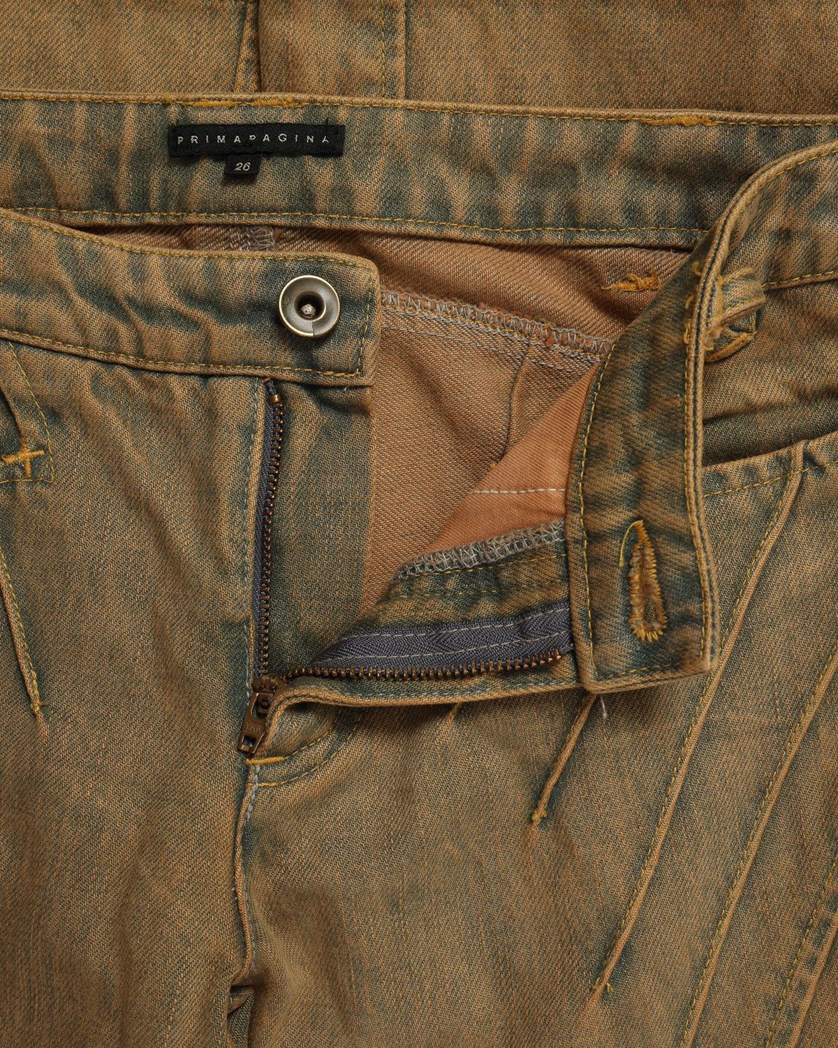 Japanese Brand × Le Grande Bleu (L.G.B.) × Tornado Mart PRIMAPAGINA mudwash lace up flare jeans Size US 26 / EU 42 - 4 Thumbnail