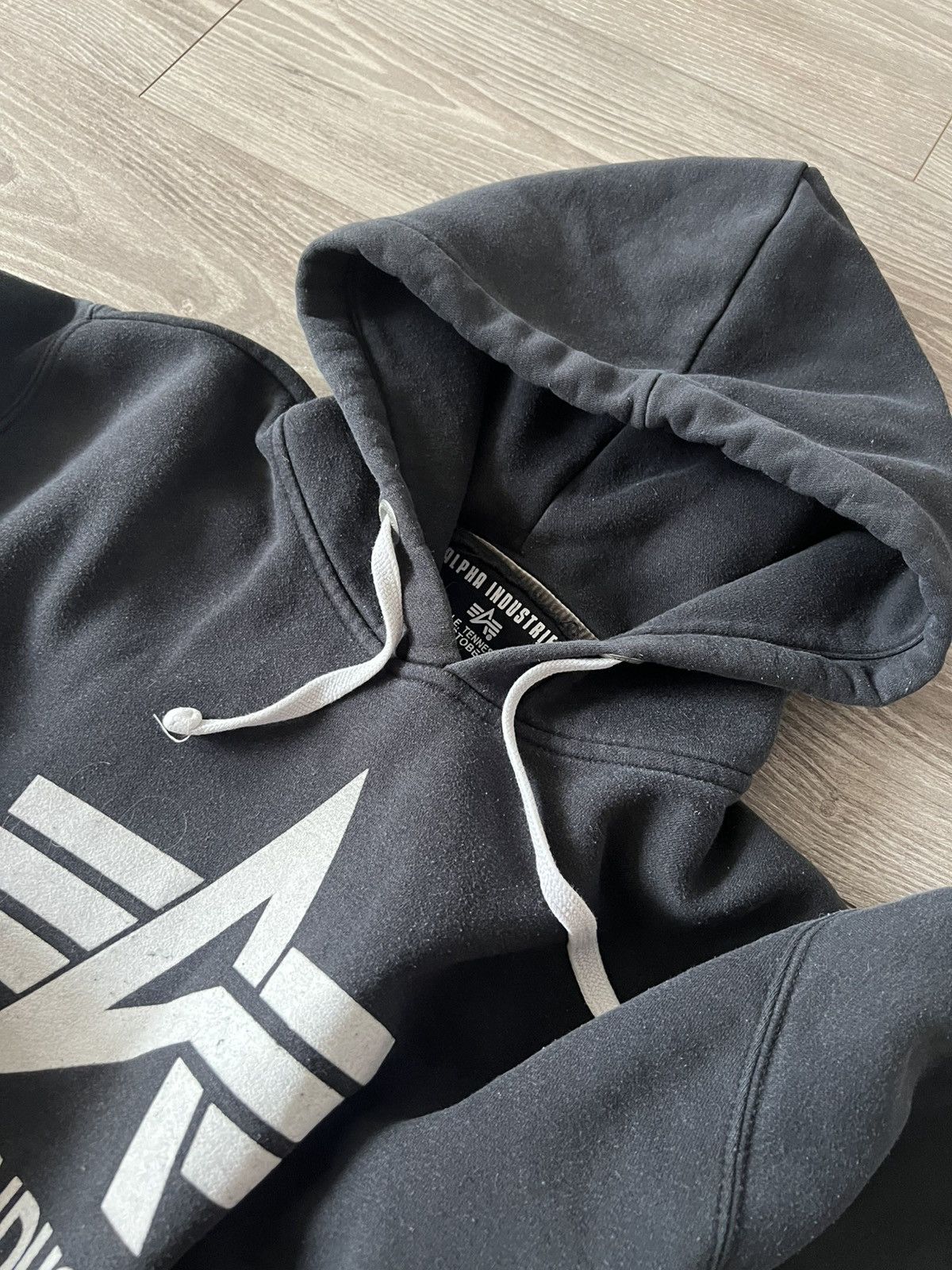 Alpha Industries × Vintage ‼️Vintage Rare Alpha Industries Bug Logo Aviator Hoodie‼️ Size US L / EU 52-54 / 3 - 15 Thumbnail