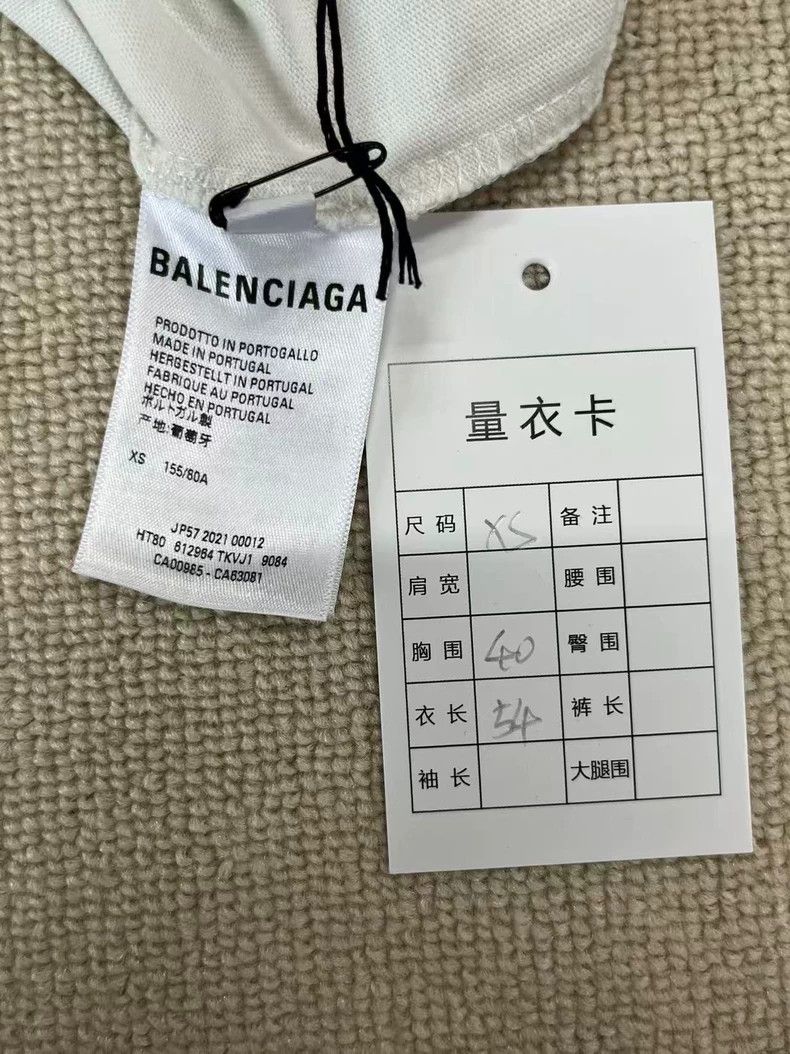 Balenciaga Balenciaga Slim Fit Alphabet Printed Round Neck Short Slee Size XS / US 0-2 / IT 36-38 - 4 Thumbnail