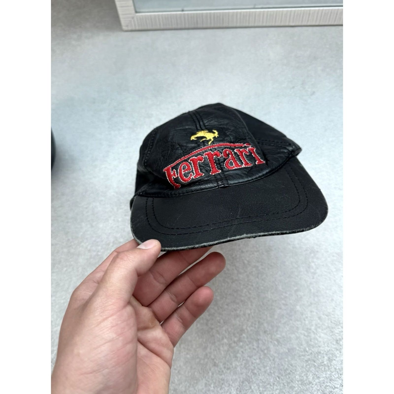 Ferrari VINTAGE Ferrari Racing Baseball Cap Men’s One Size Black Cap Hat Ferrari Baseball Cap 90s Cars Sports Vintage Size ONE SIZE - 7 Thumbnail