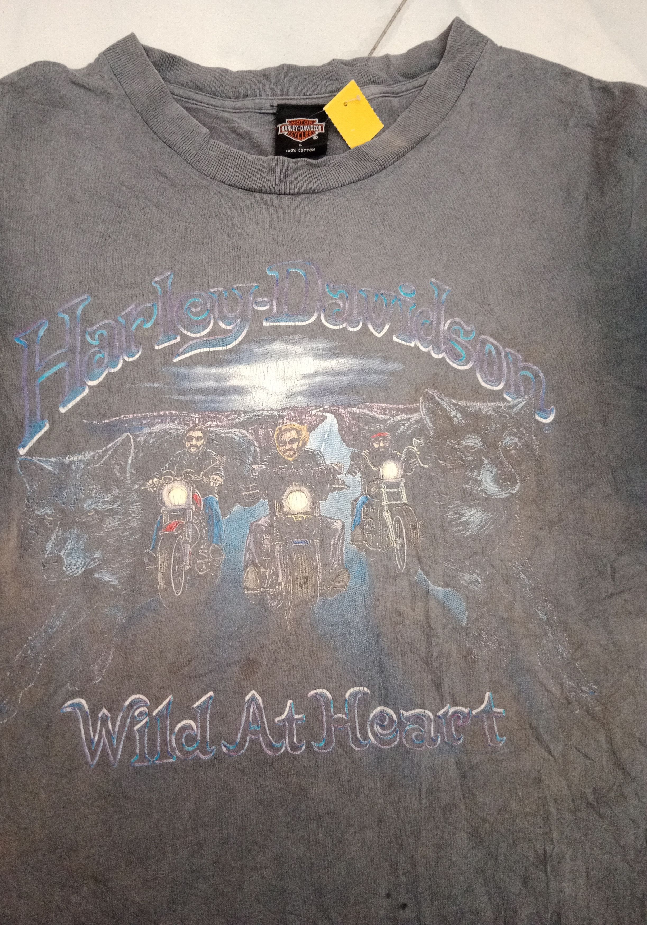 Harley Davidson Vintage 90s harley davidson Size US XL / EU 56 / 4 - 2 Thumbnail