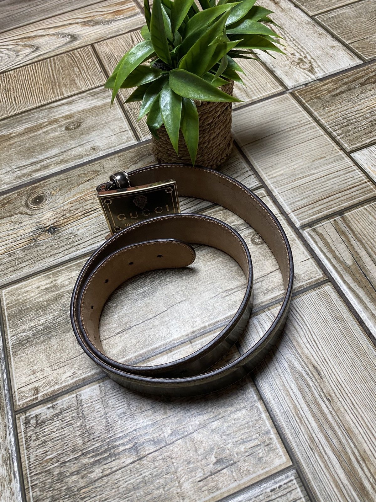 Gucci Gucci belt leather vintage 2000x Size ONE SIZE - 2 Thumbnail