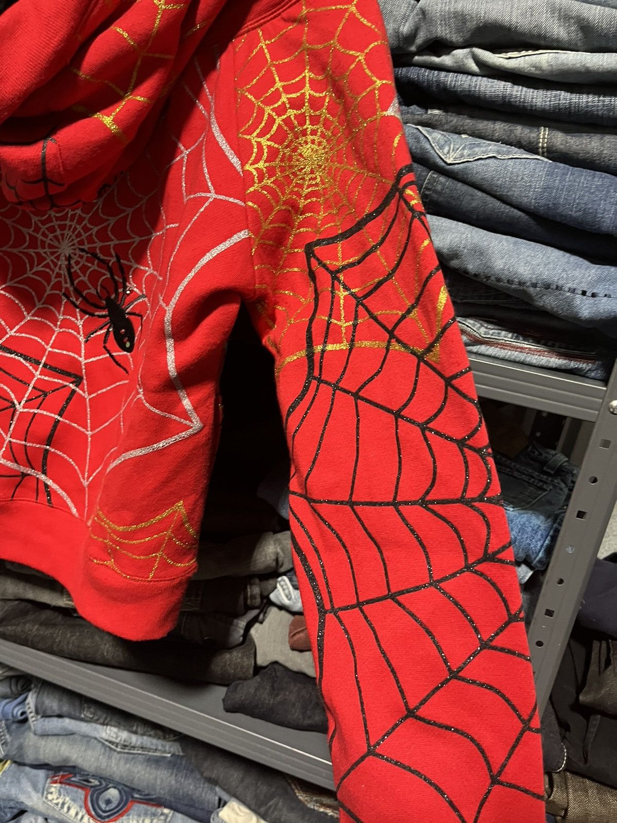 Ed Hardy × Jnco × Vintage CRAZY VINTAGE Y2K SPIDER ZIP-UP