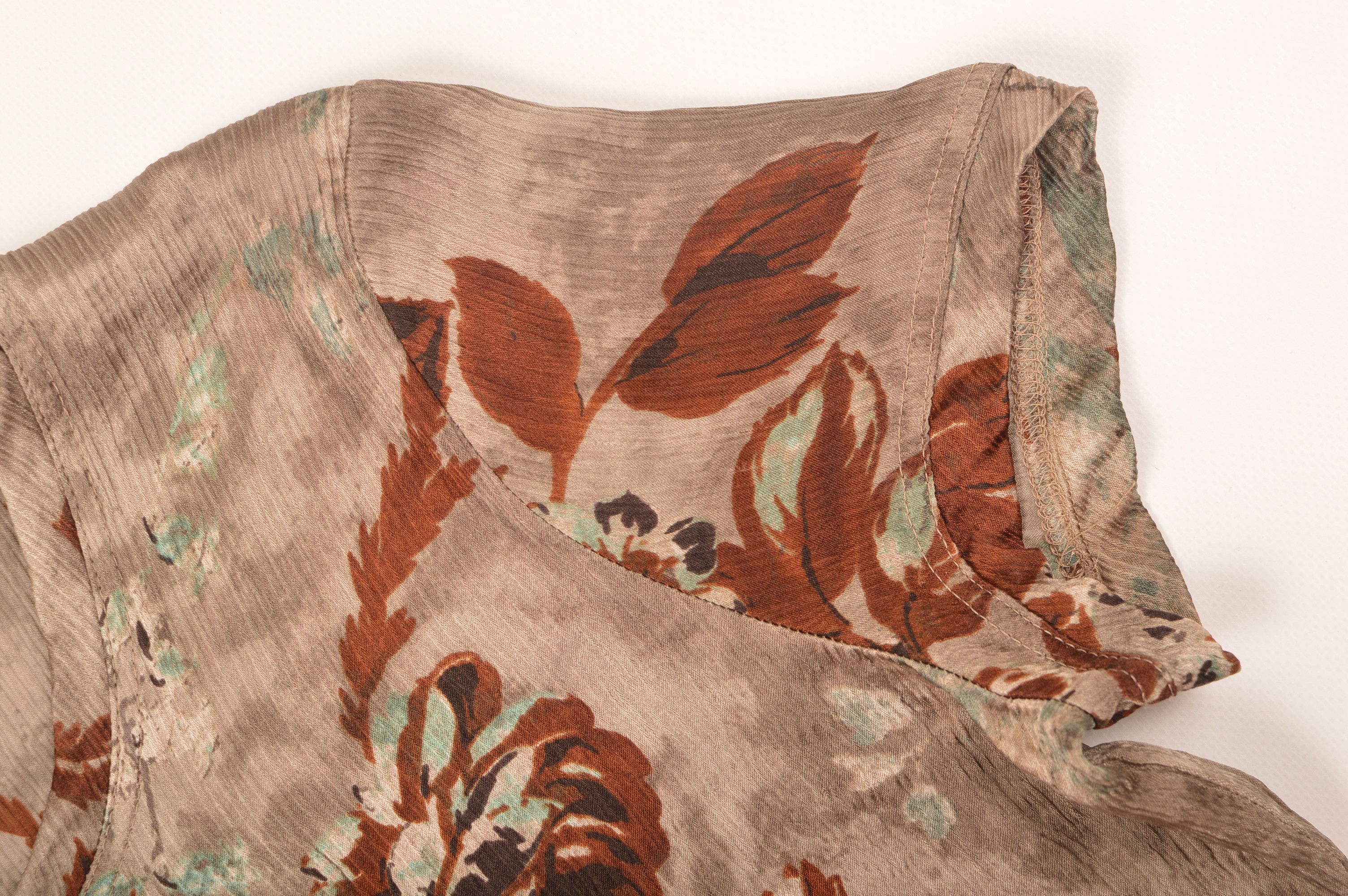 Etro Etro Floral Print Silk Short Sleeve T-Shirt Size L / US 10 / IT 46 - 4 Thumbnail