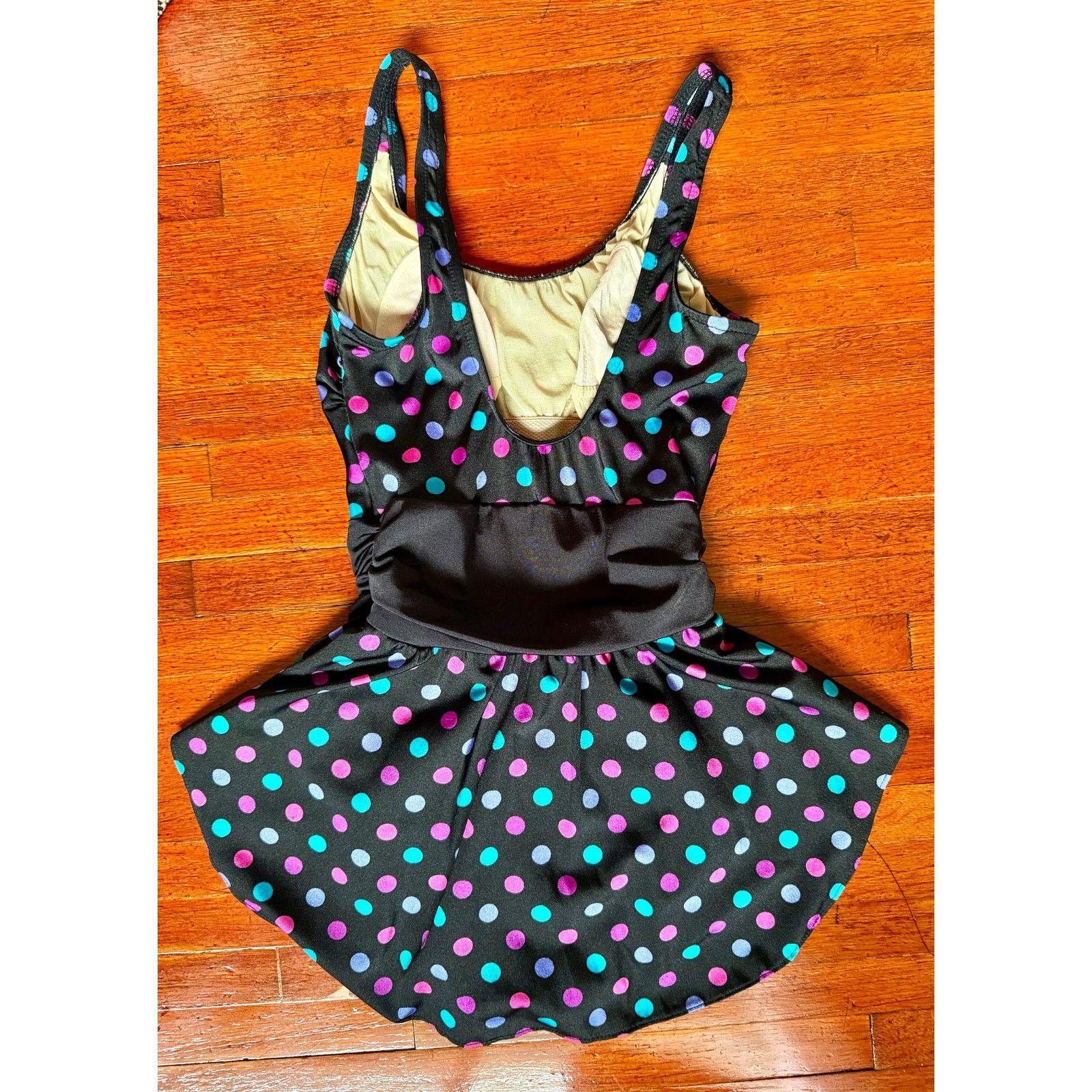 Lands' End Vintage 90’s Lands End Black Pink Polka Dot Swim Suit Small Size S / US 4 / IT 40 - 2 Thumbnail