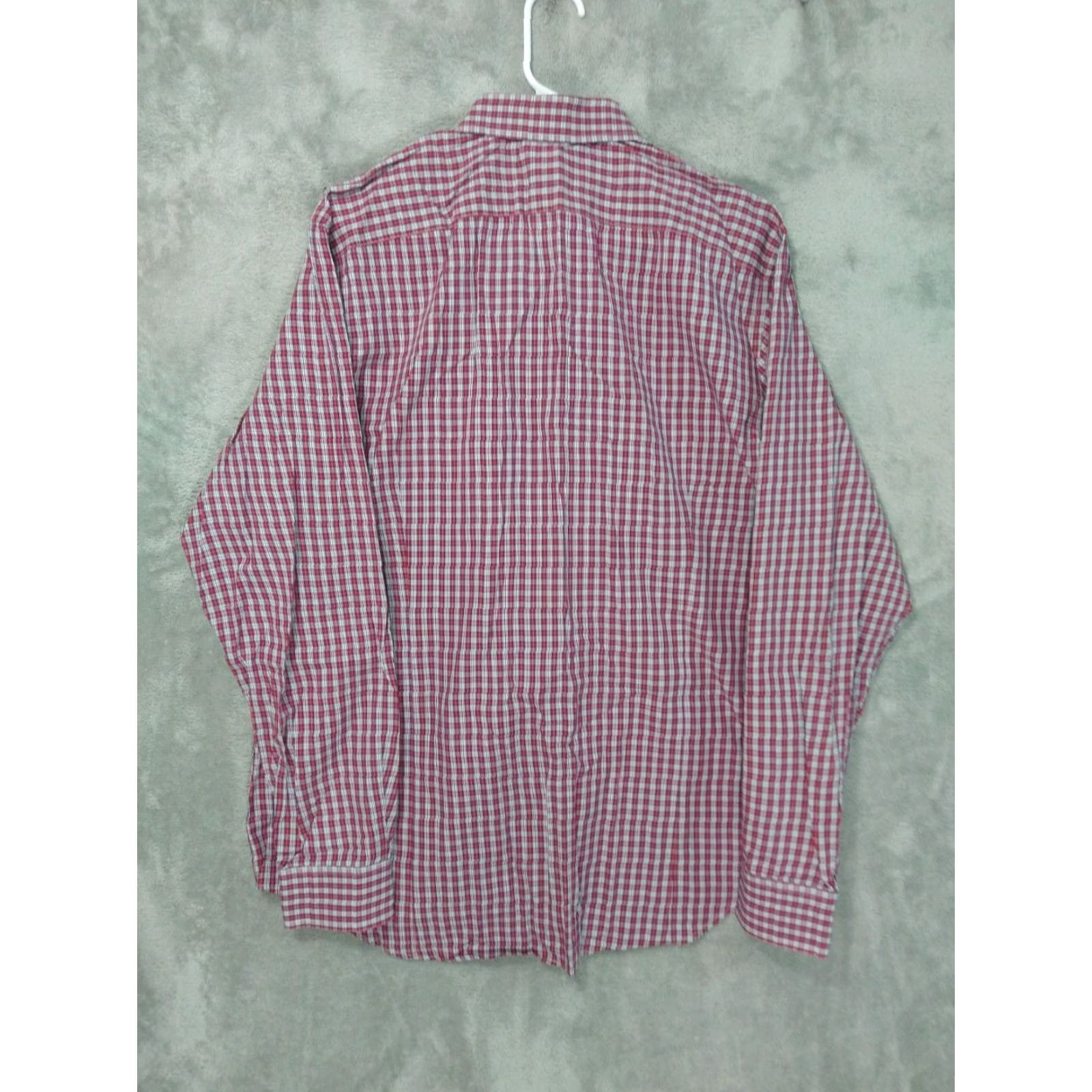 Banana Republic Banana Republic Shirt Mens XL Red Plaid Slim Fit Button-Up Long Sleeve Casual Shirt Size US XL / EU 56 / 4 - 2 Thumbnail