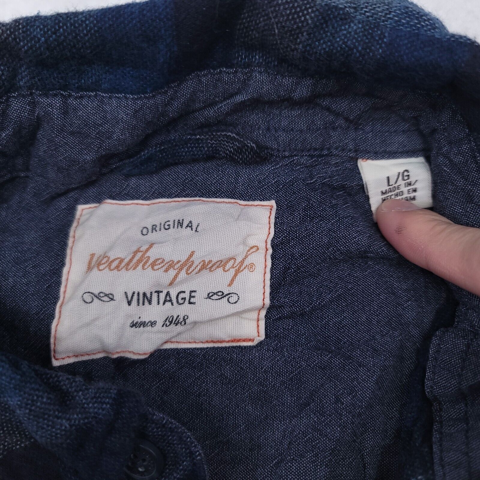 Weatherproof Weatherproof Gingham Flannel Shirt Mens Size Large L Blue Size US L / EU 52-54 / 3 - 3 Thumbnail