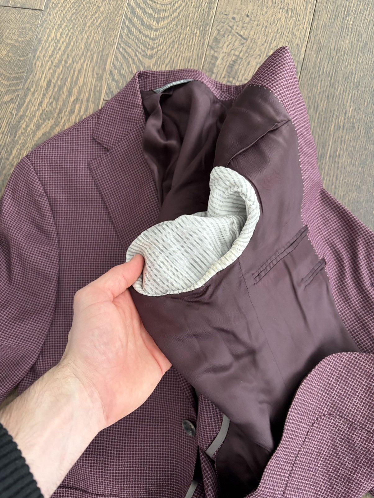 Jack Victor Jack Victor Plum Blazer Size 38S - 5 Thumbnail