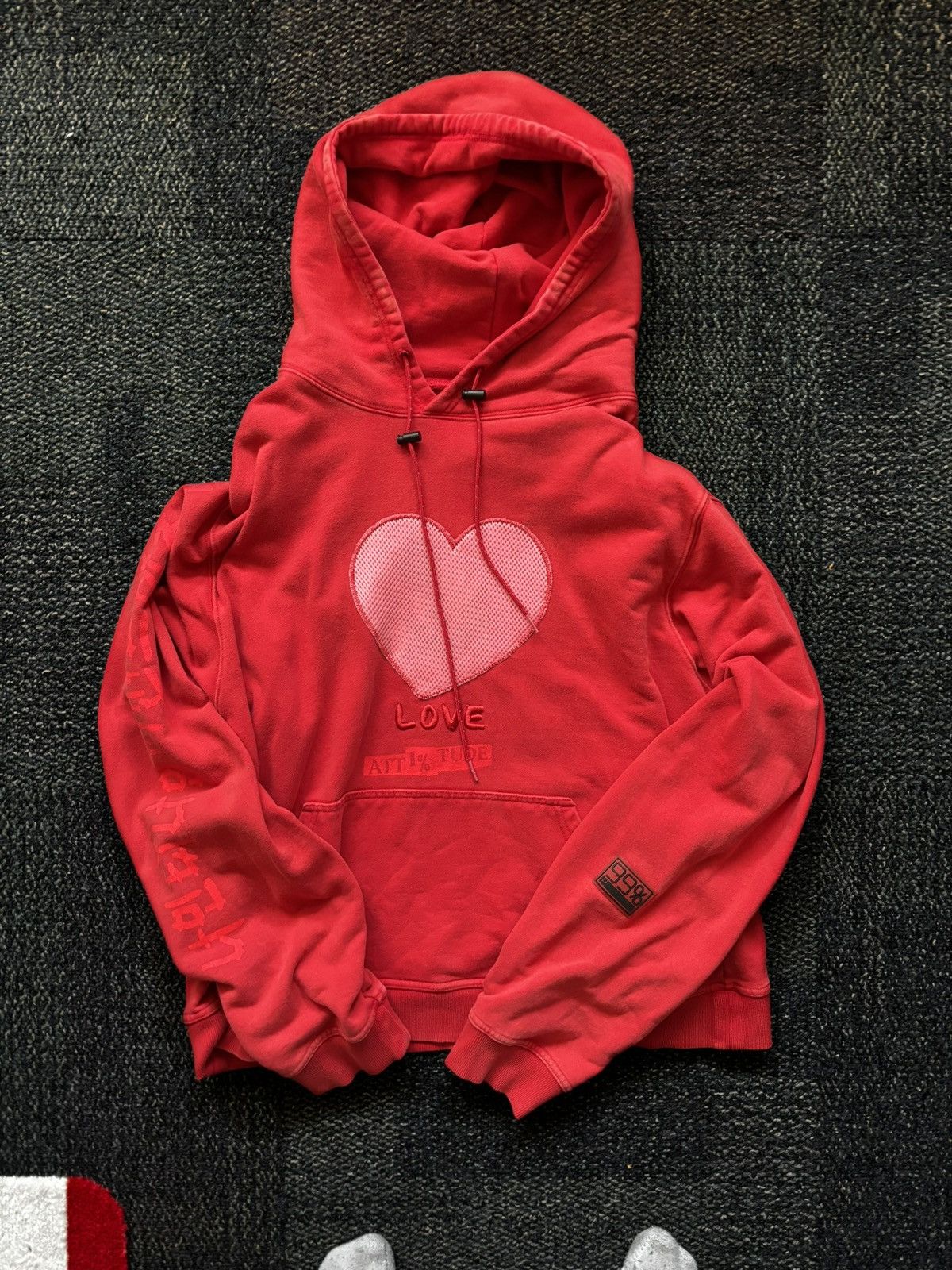 99%IS- 99%is Red Heart Hoodie Size US L / EU 52-54 / 3 - 1 Thumbnail
