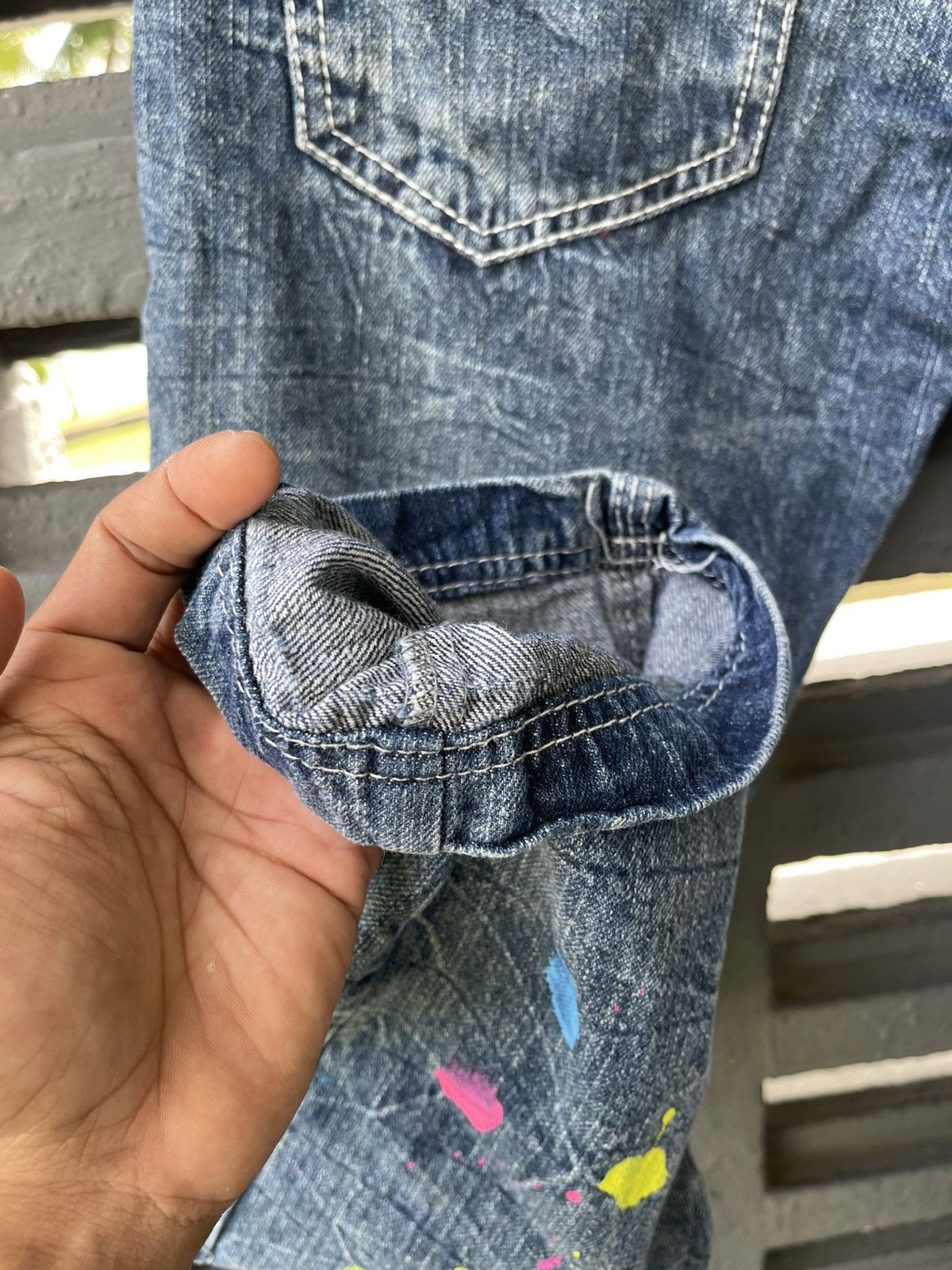 Designer × Japanese Brand Batsu Studio jeans rare Size US 28 / EU 44 - 5 Thumbnail