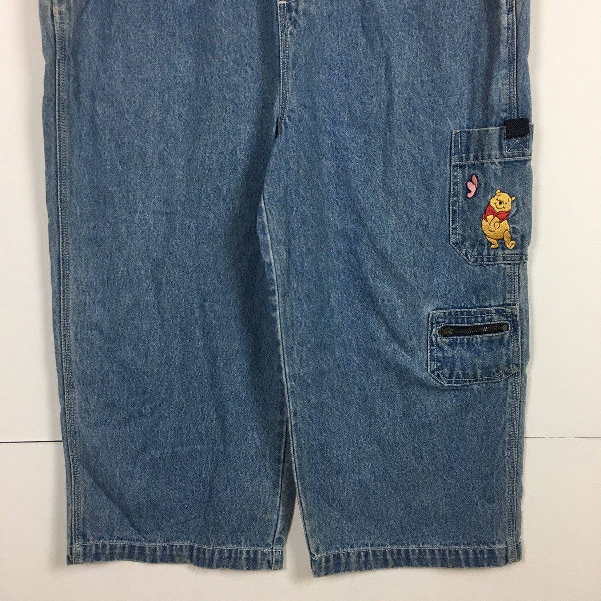 Disney Vintage Disney Pooh Bib Overall Baggy Size 39" - 2 Thumbnail