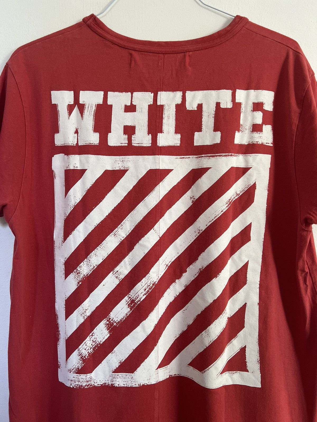 Off-White Off white brushed logo paint TEE Size US M / EU 48-50 / 2 - 5 Thumbnail