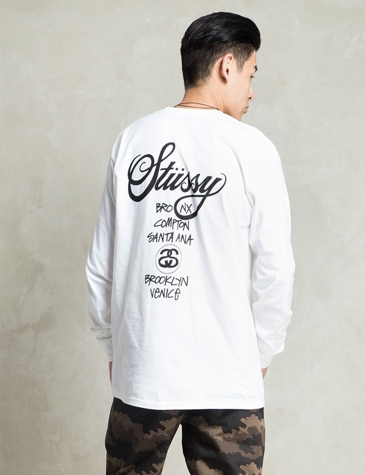 Stussy 🇺🇸 Y2K Stussy World Tour Long Sleeve New York Los Angels Size US S / EU 44-46 / 1 - 12 Thumbnail