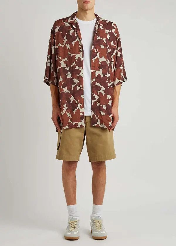 Acne Studios Acne Studios - Sandimper Maple Leaf Print Shirt Size US L / EU 52-54 / 3 - 7 Thumbnail