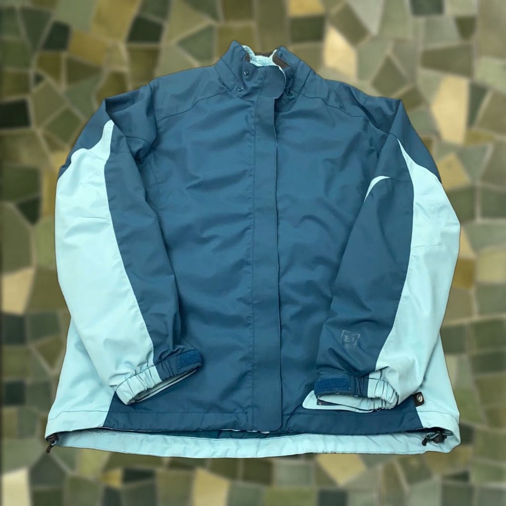 Vintage REI Jacket Womens Medium Blue E1 Elements Winter Coat Fleece Lined Inter Pockets Full Zip Lined Pockets Plaid Casual Travel Size M / US 6-8 / IT 42-44 - 1 Thumbnail